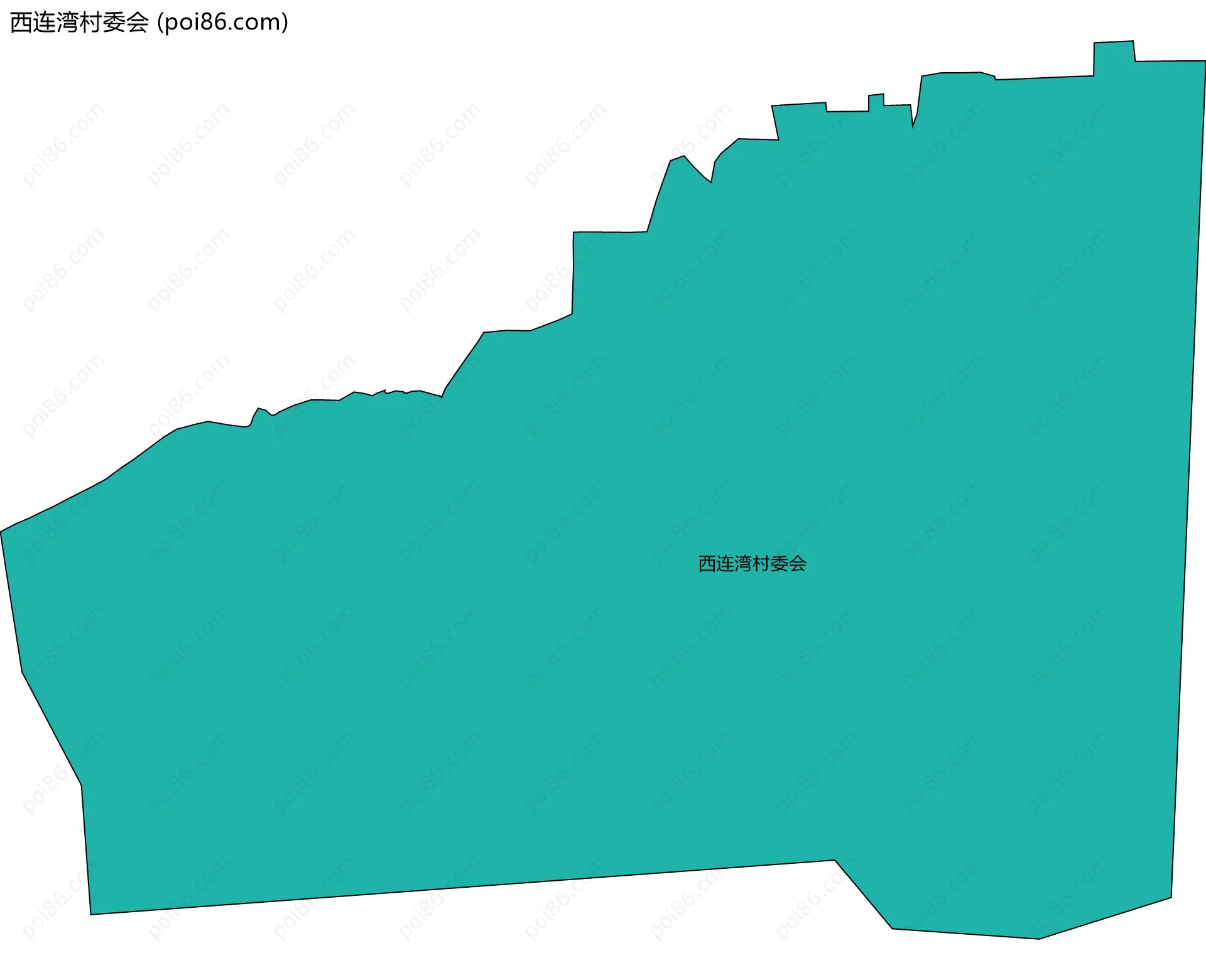 西连湾村委会边界地图