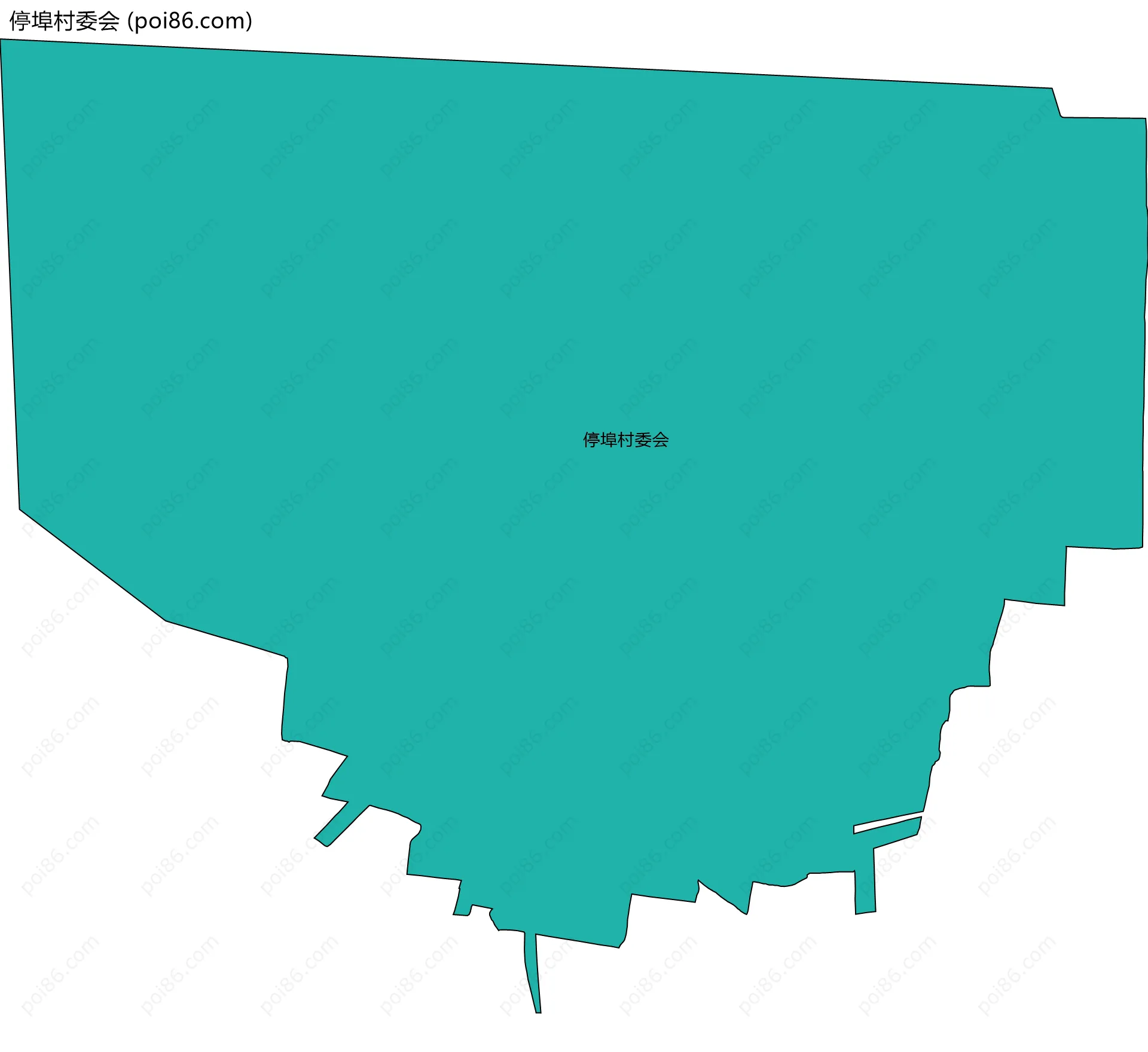 停埠村委会边界地图