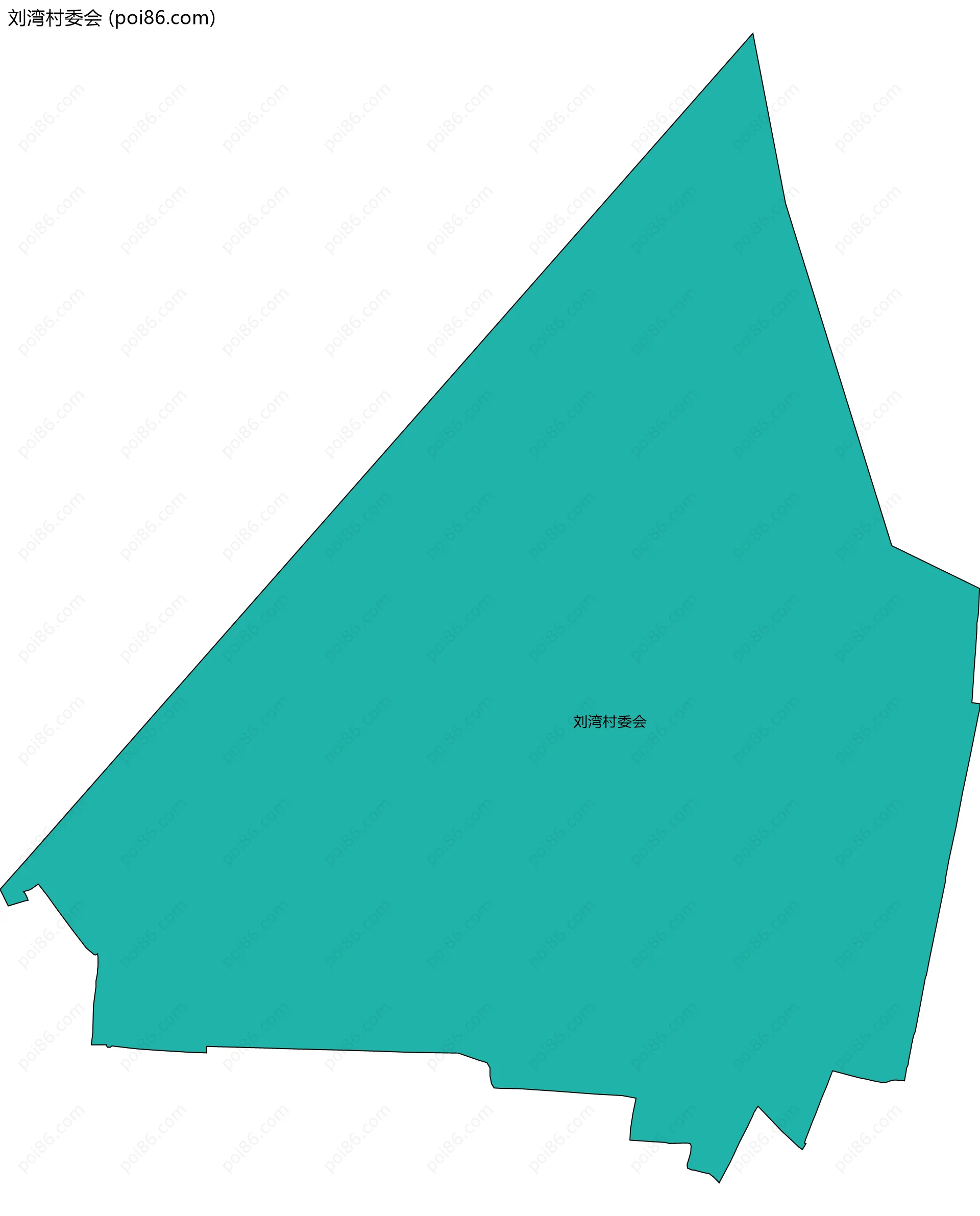刘湾村委会边界地图