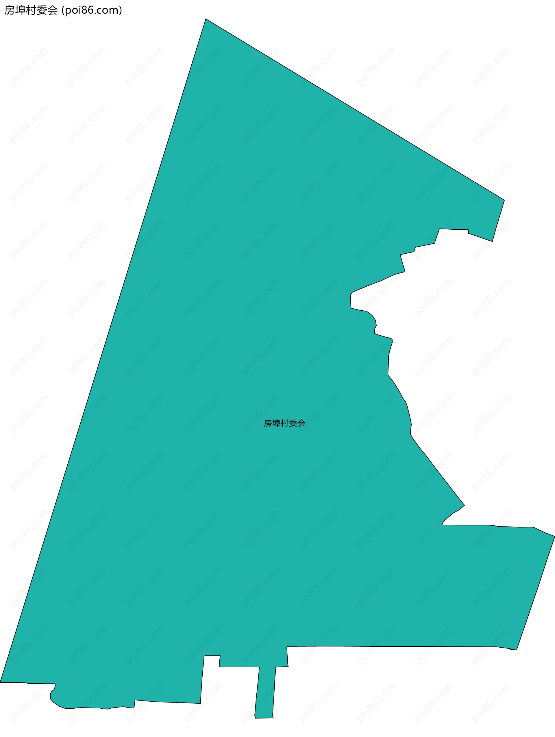房埠村委会边界地图