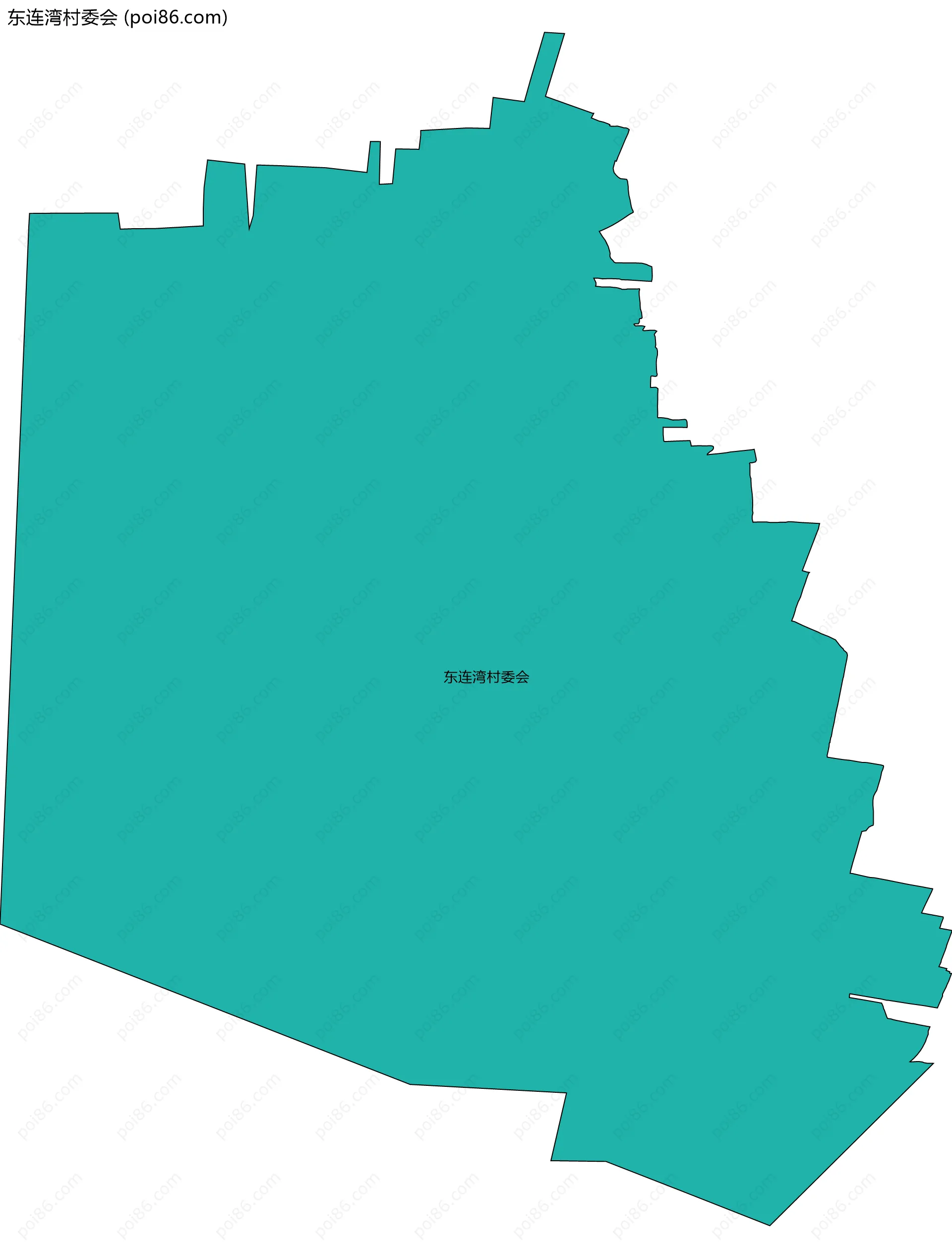 东连湾村委会边界地图