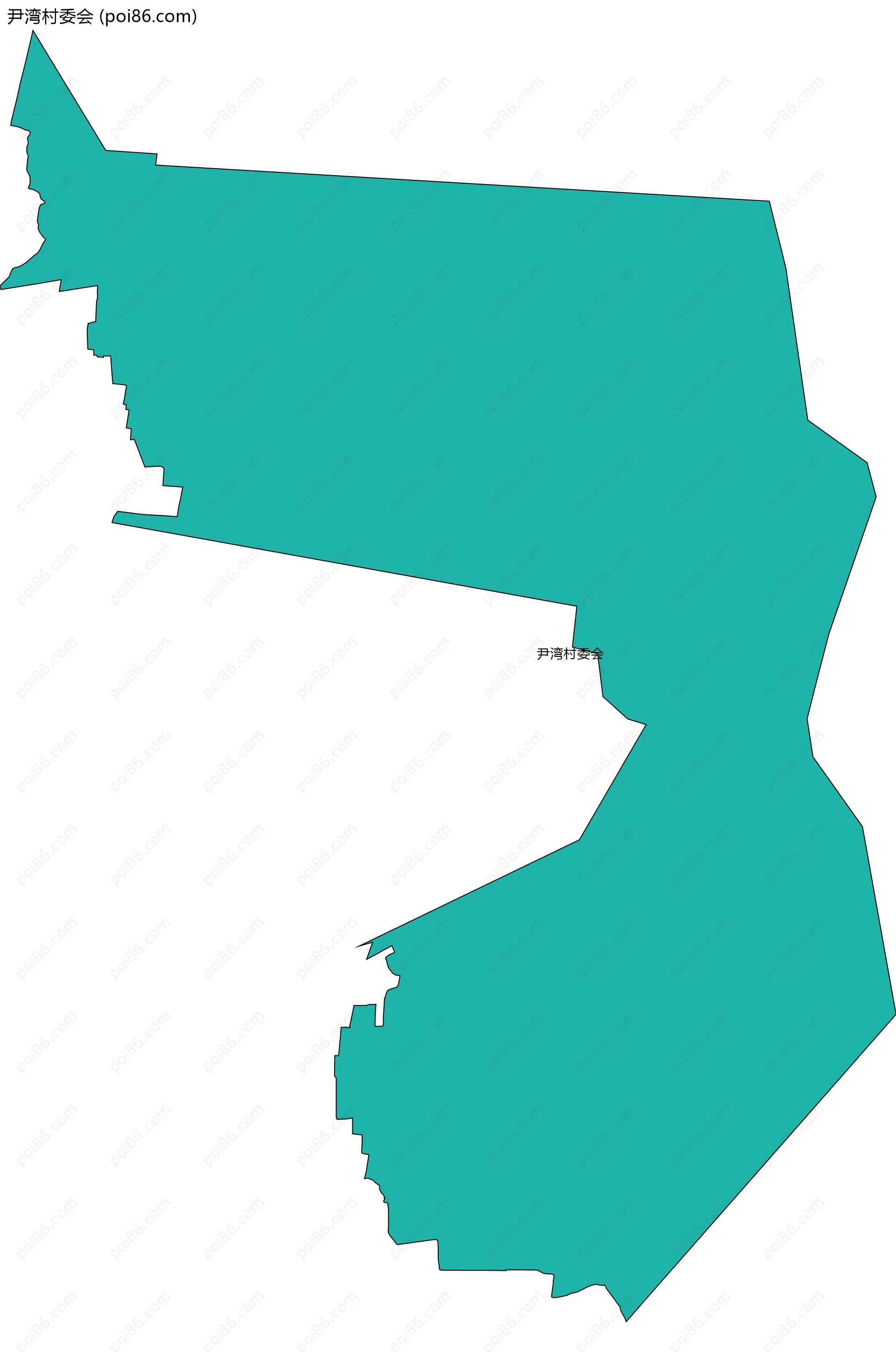 尹湾村委会边界地图