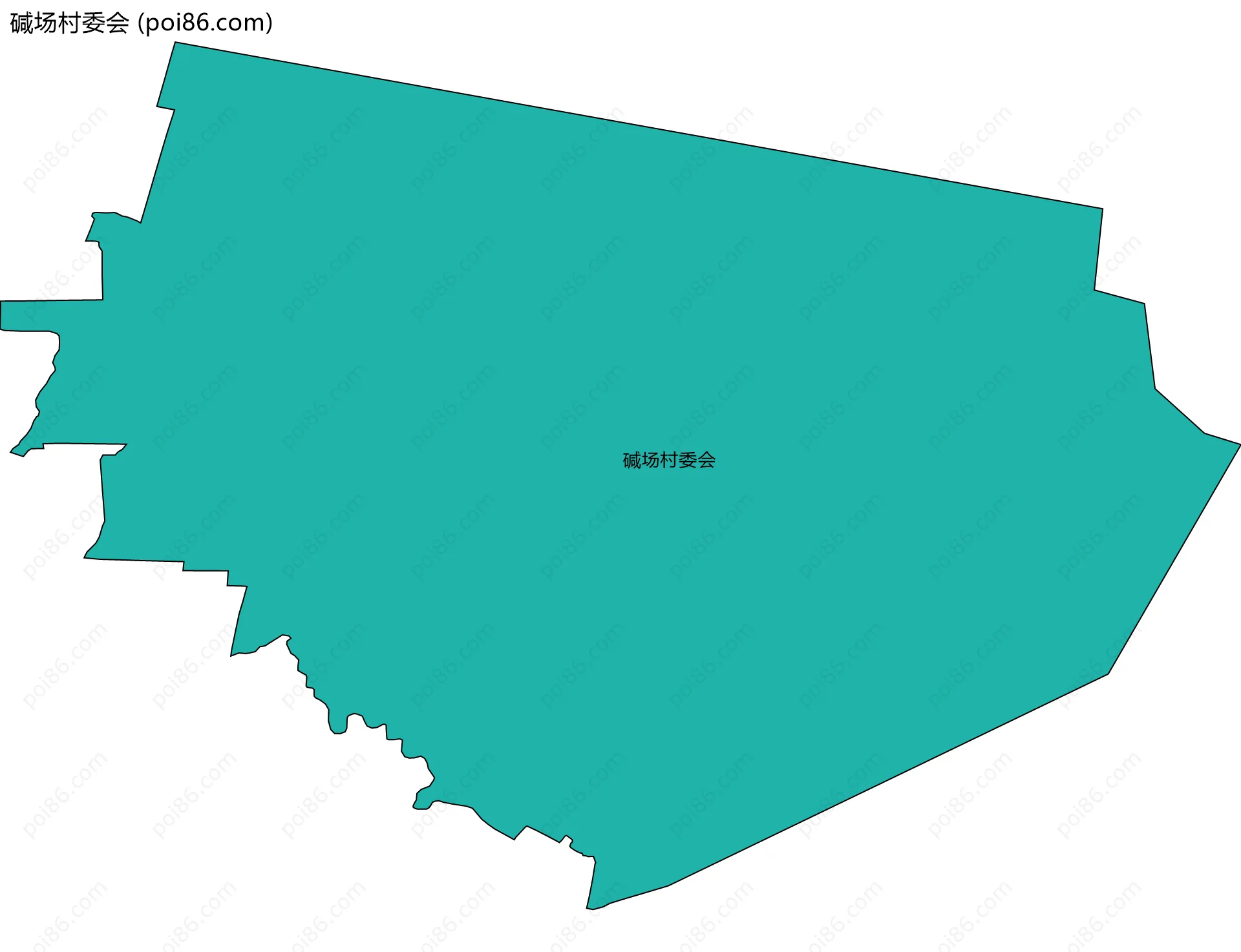 碱场村委会边界地图