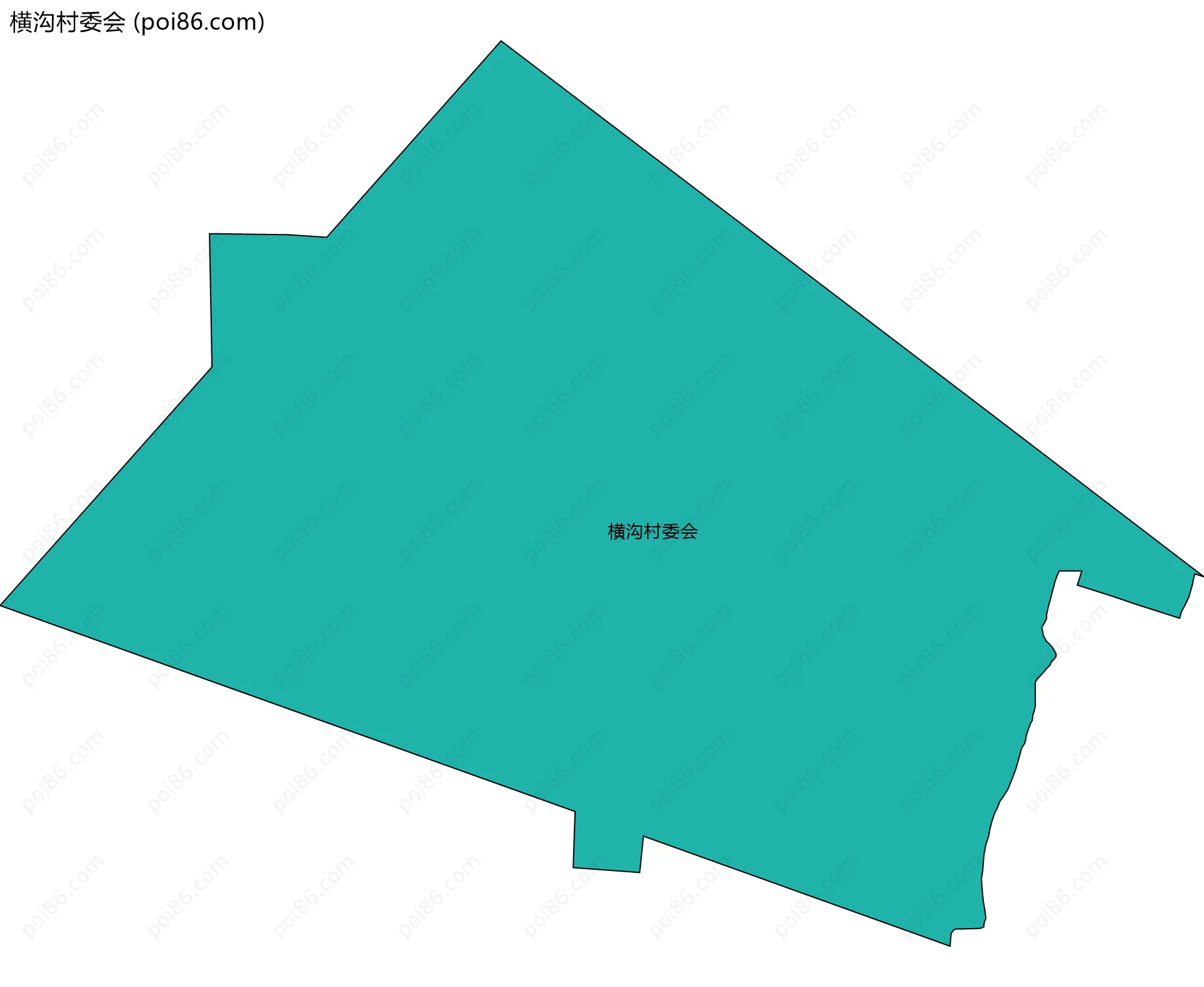 横沟村委会边界地图