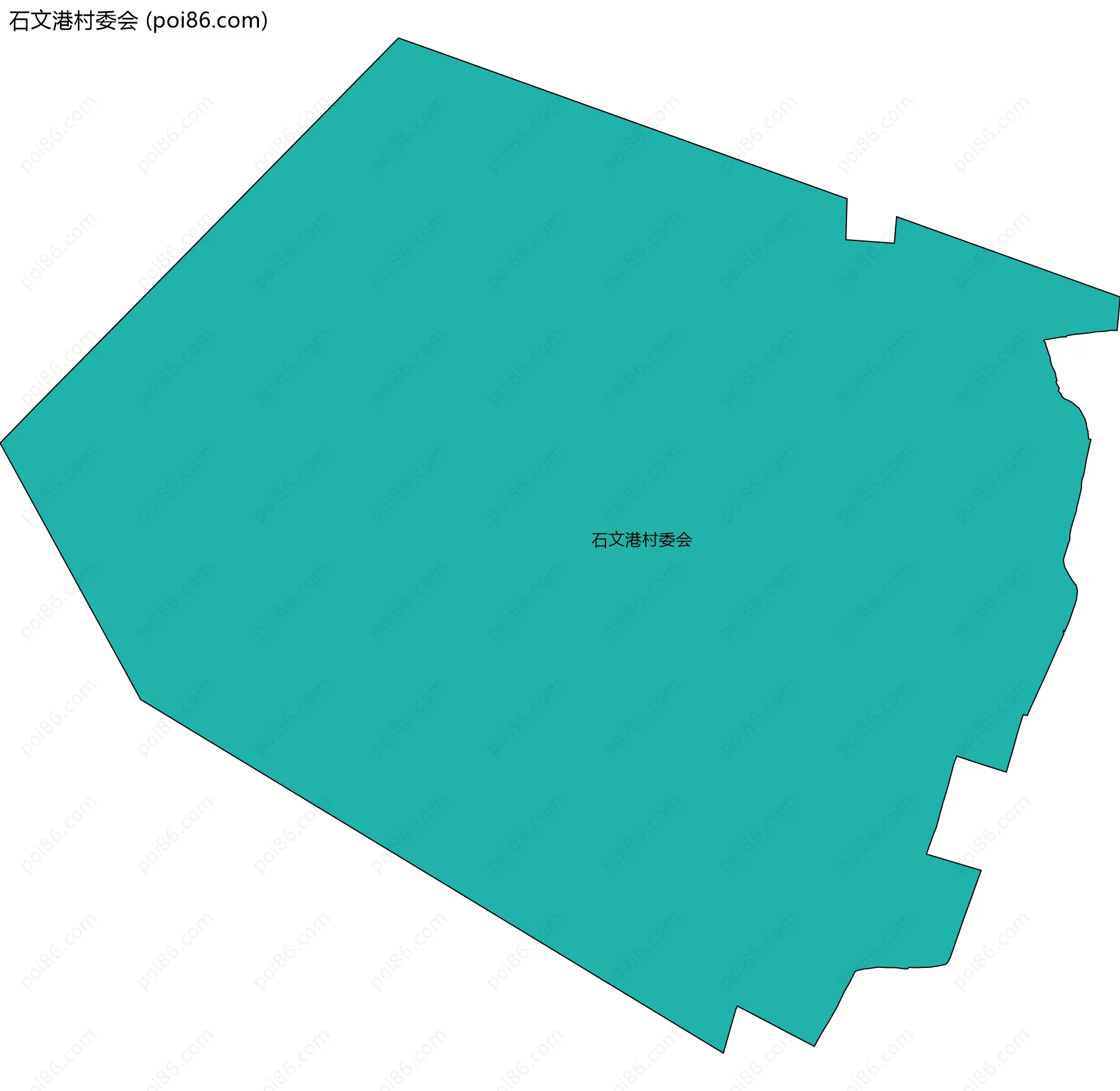 石文港村委会边界地图