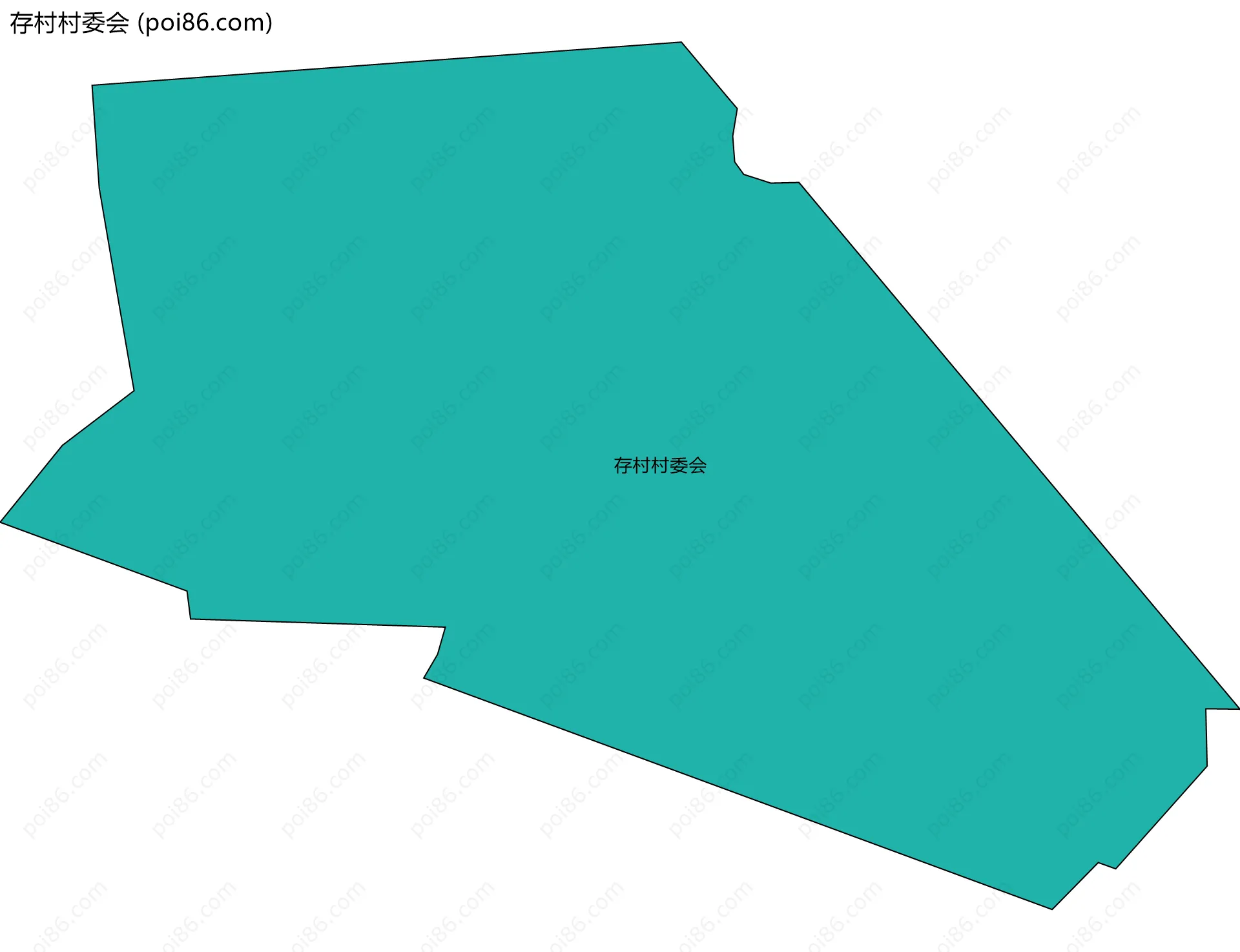 存村村委会边界地图