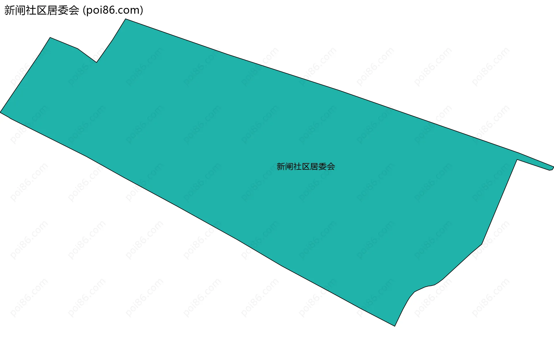 新闸社区居委会边界地图