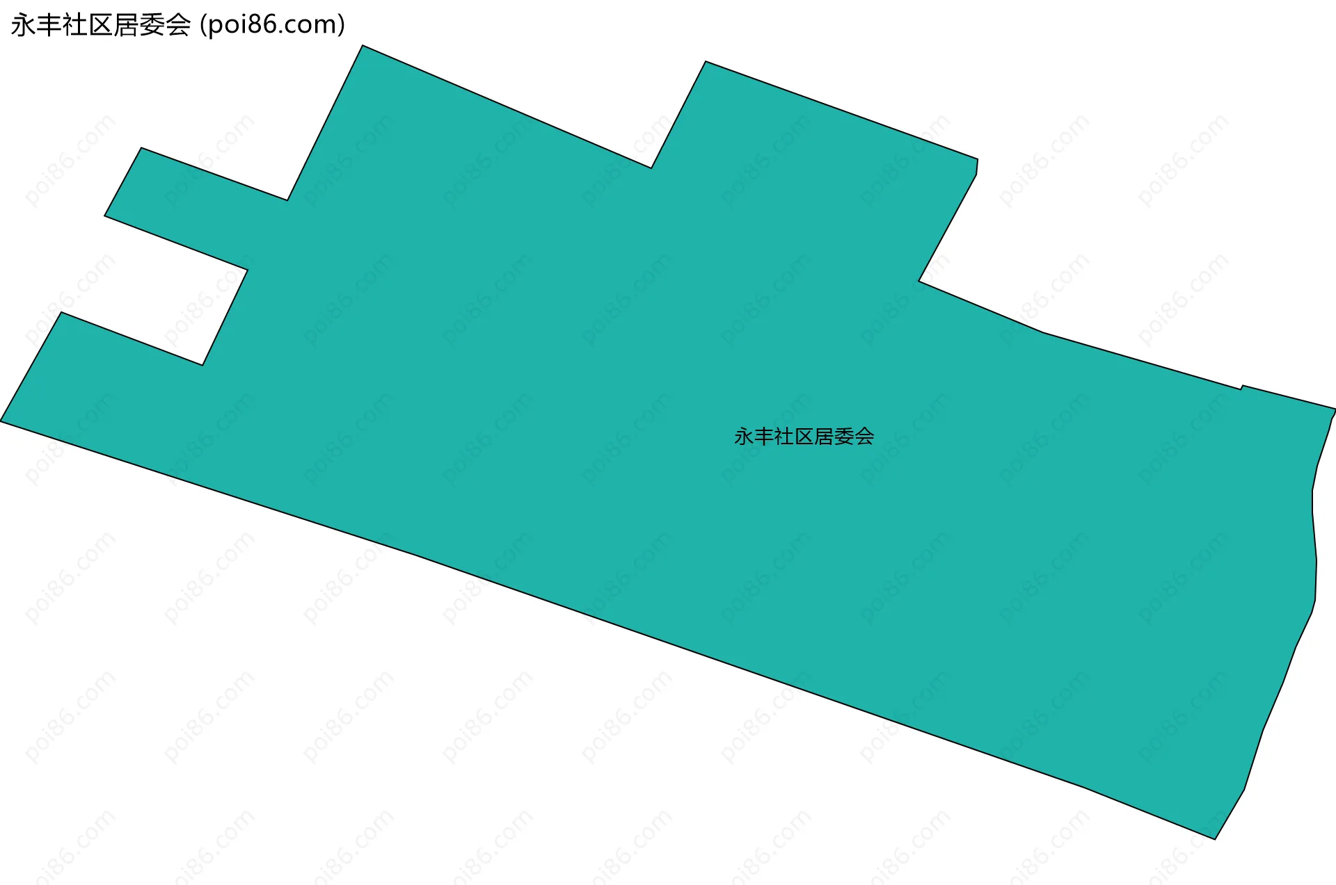 永丰社区居委会边界地图