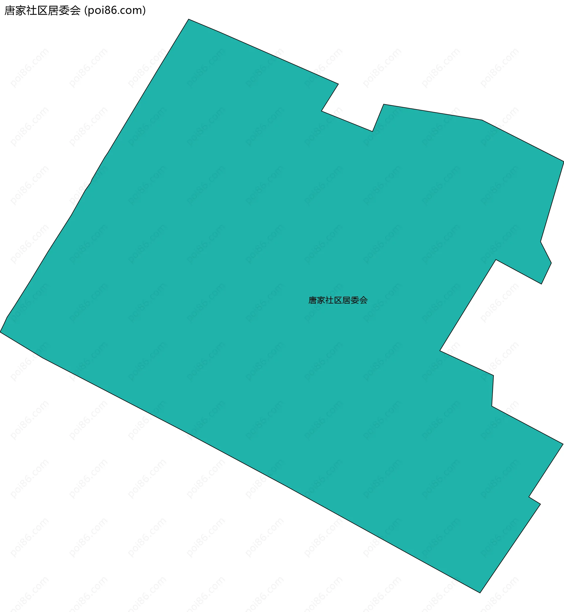 唐家社区居委会边界地图