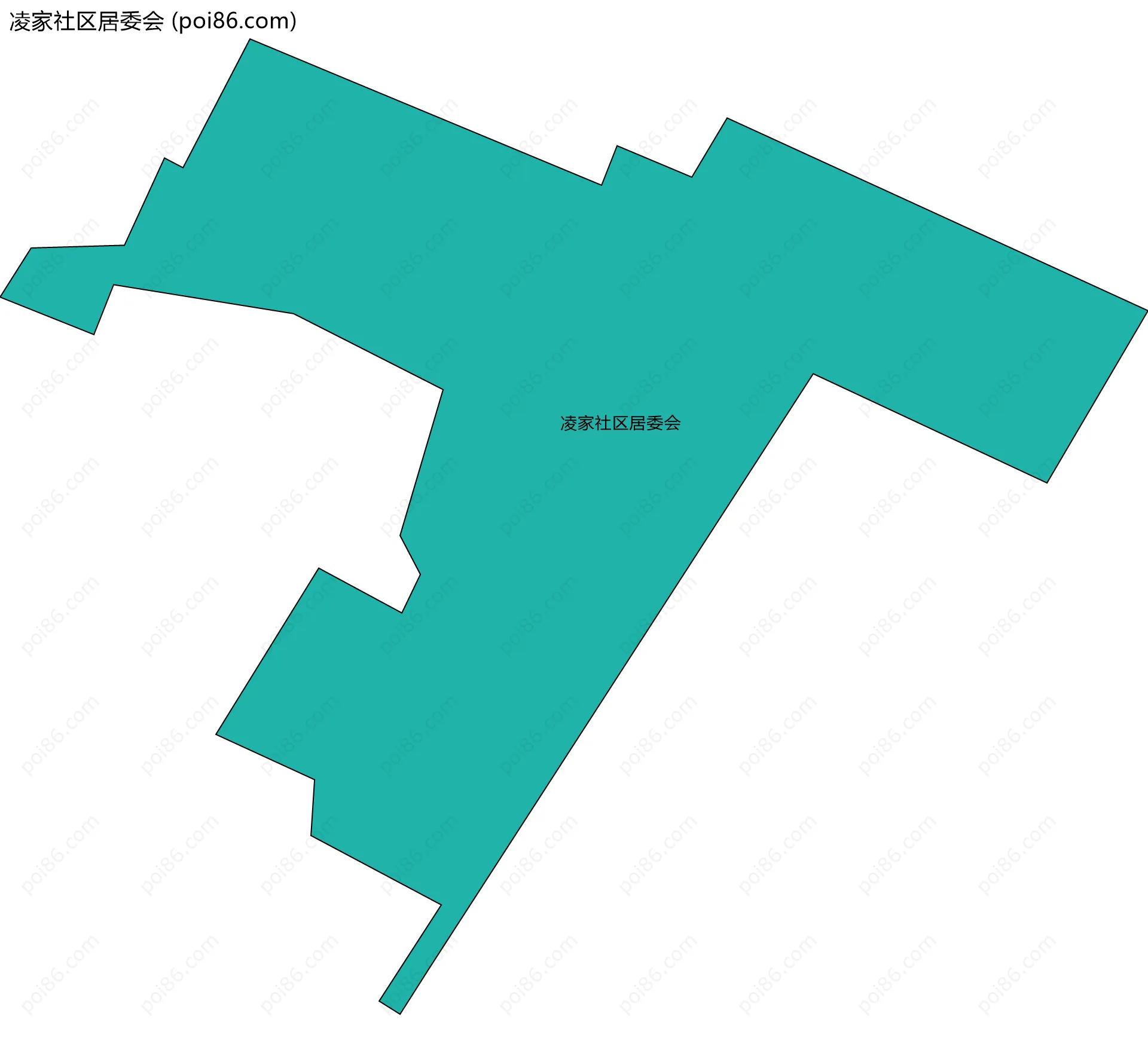 凌家社区居委会边界地图