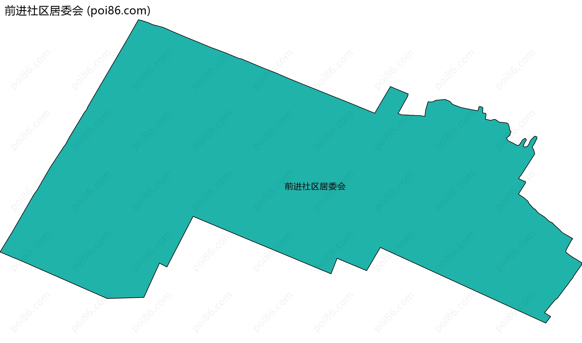 前进社区居委会边界地图