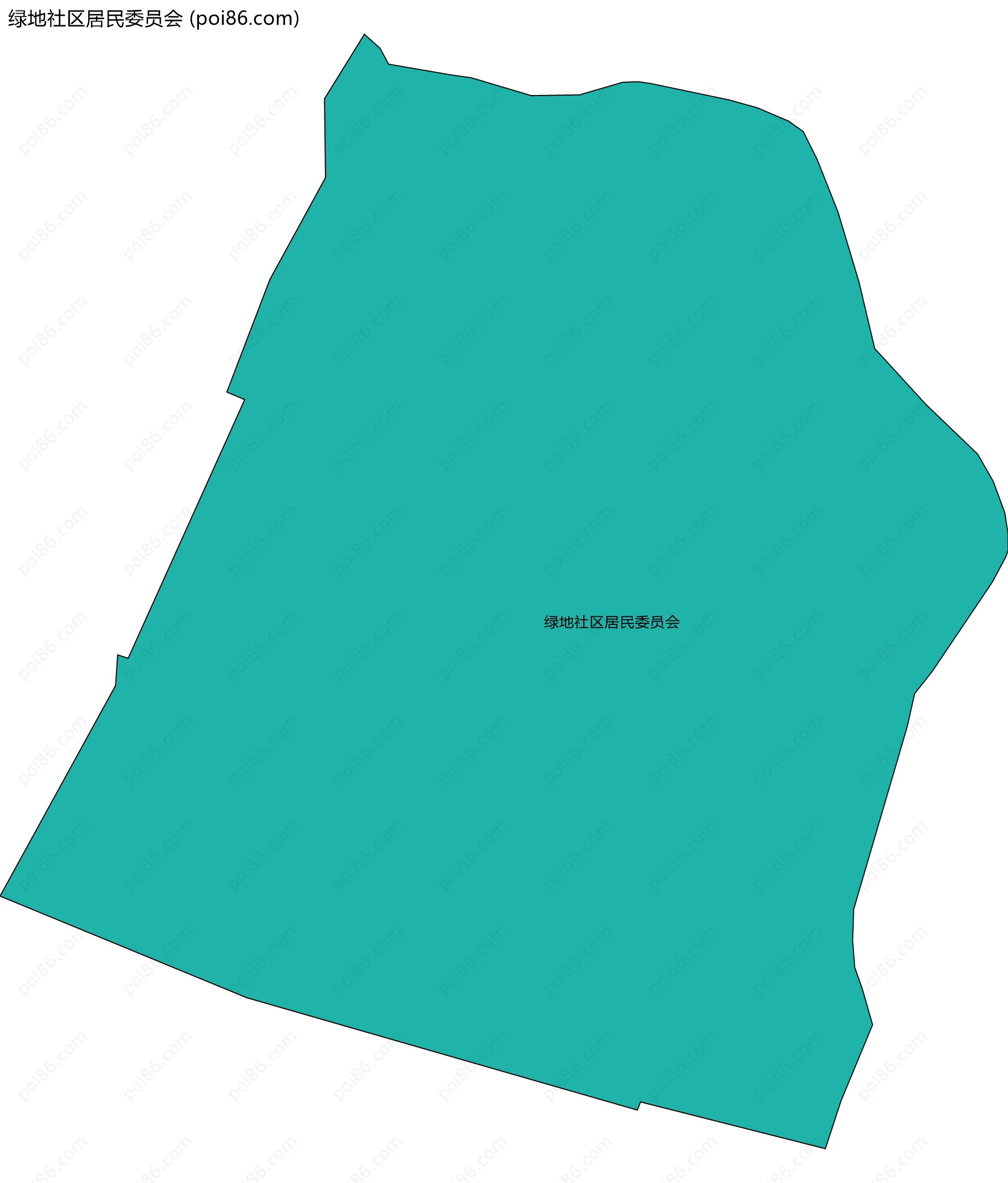 绿地社区居民委员会边界地图