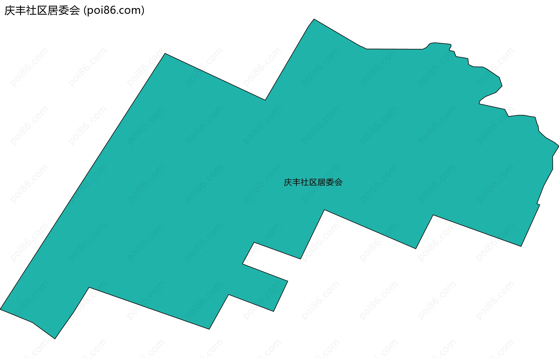 庆丰社区居委会边界地图