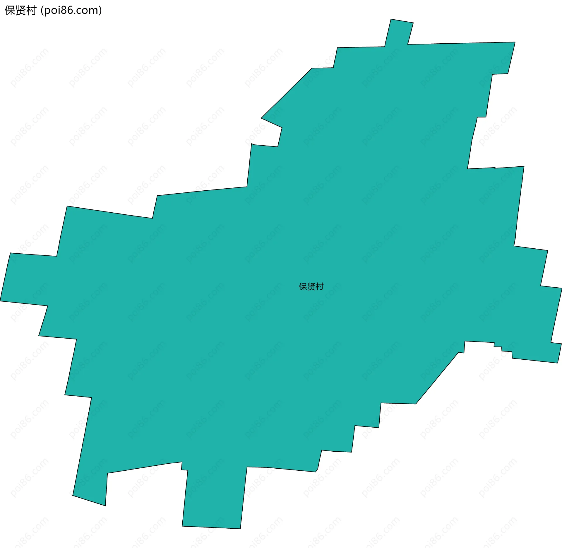保贤村边界地图