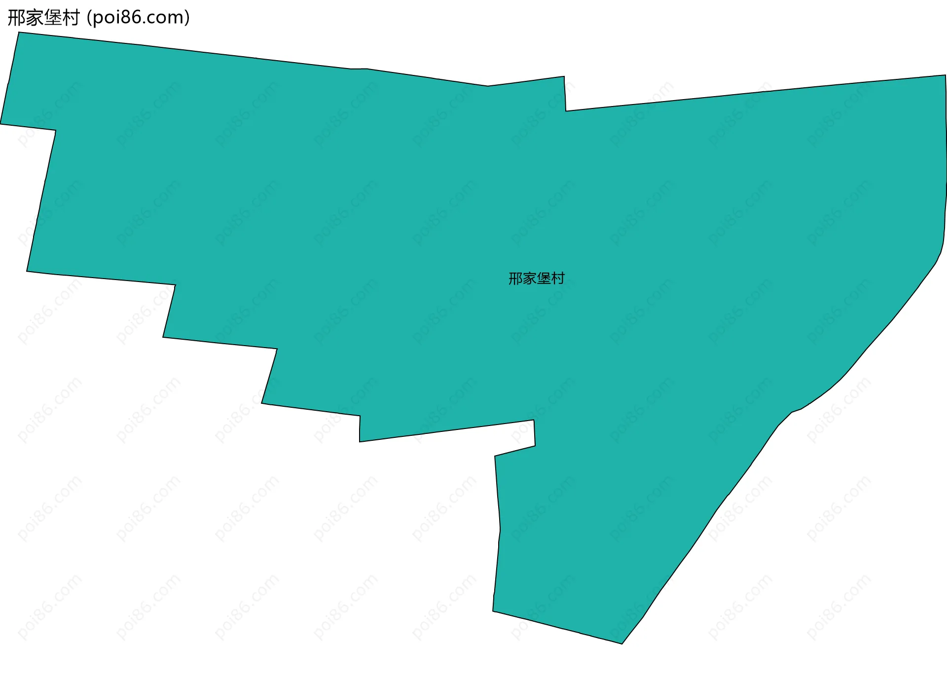 邢家堡村边界地图