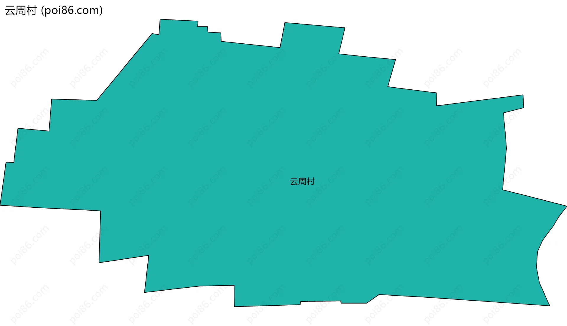 云周村边界地图