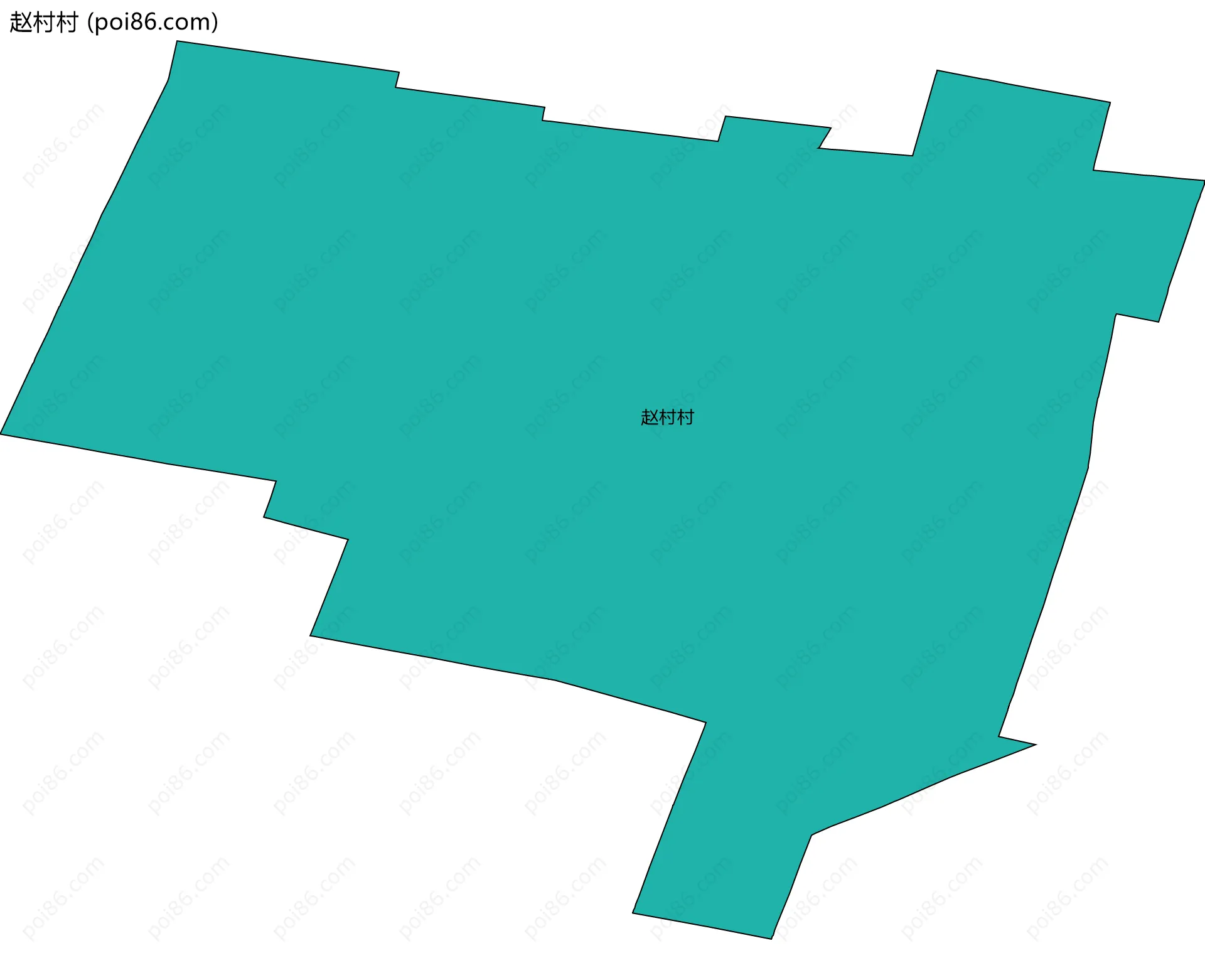 赵村村边界地图