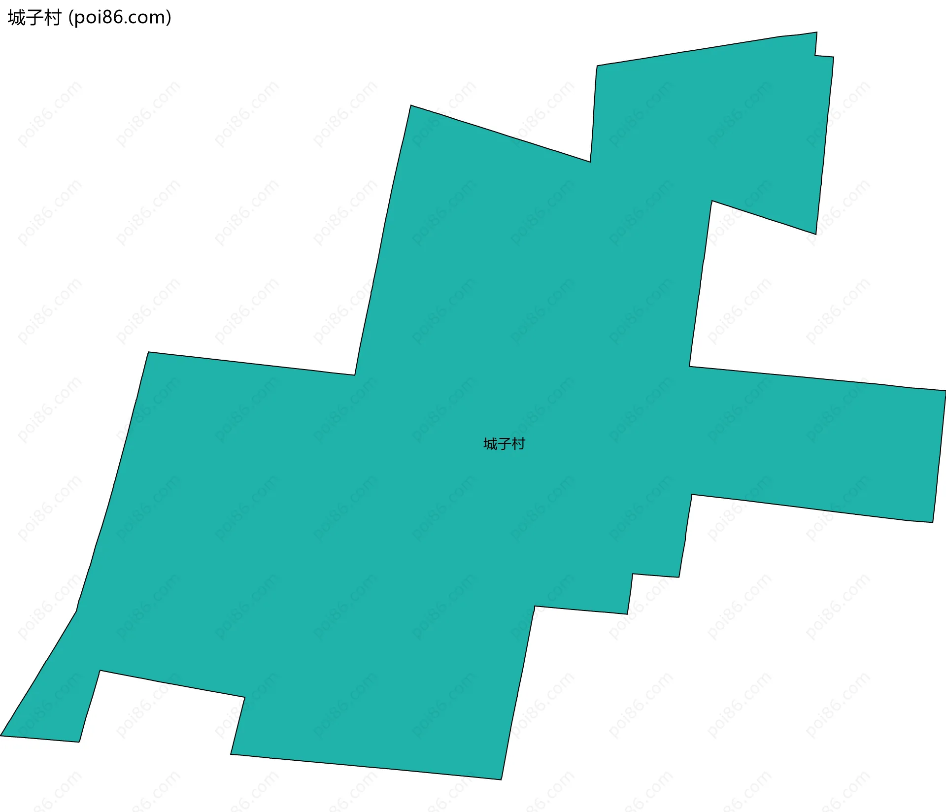 城子村边界地图