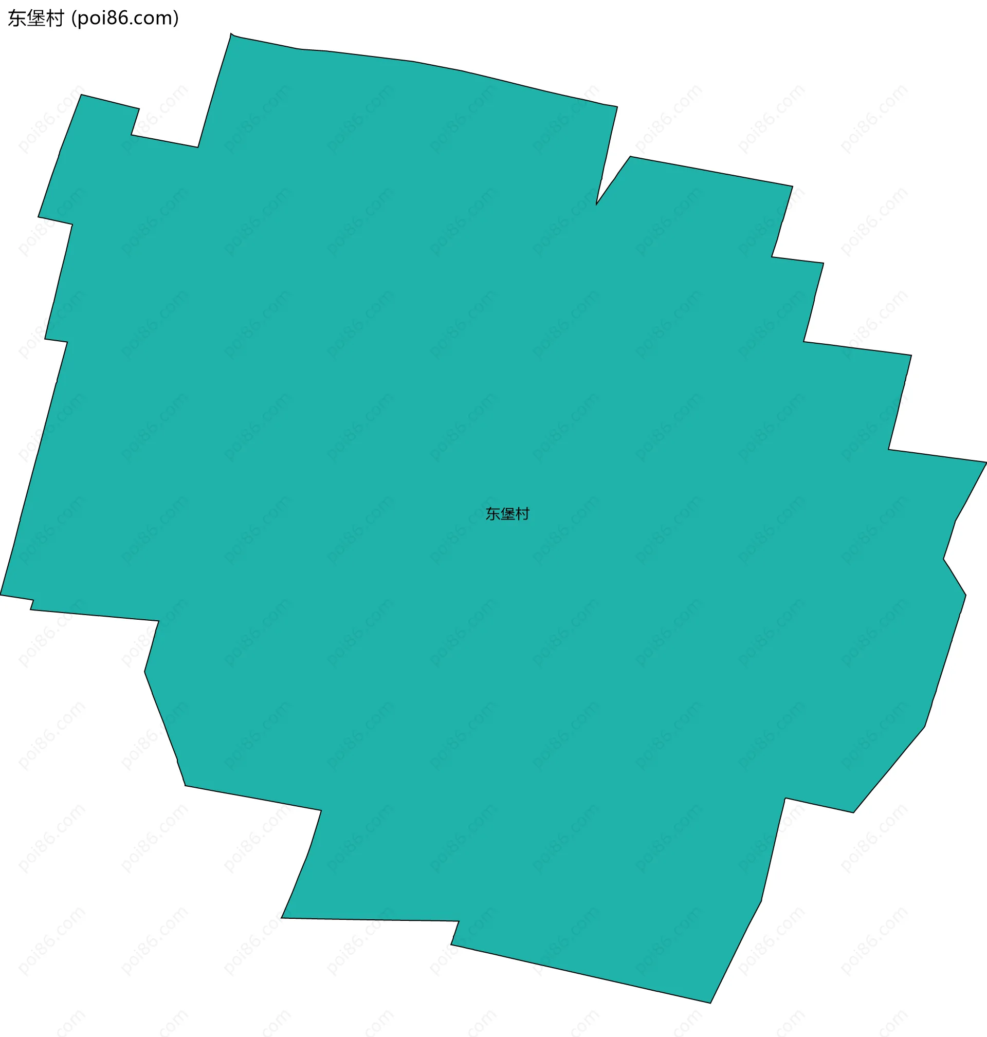 东堡村边界地图