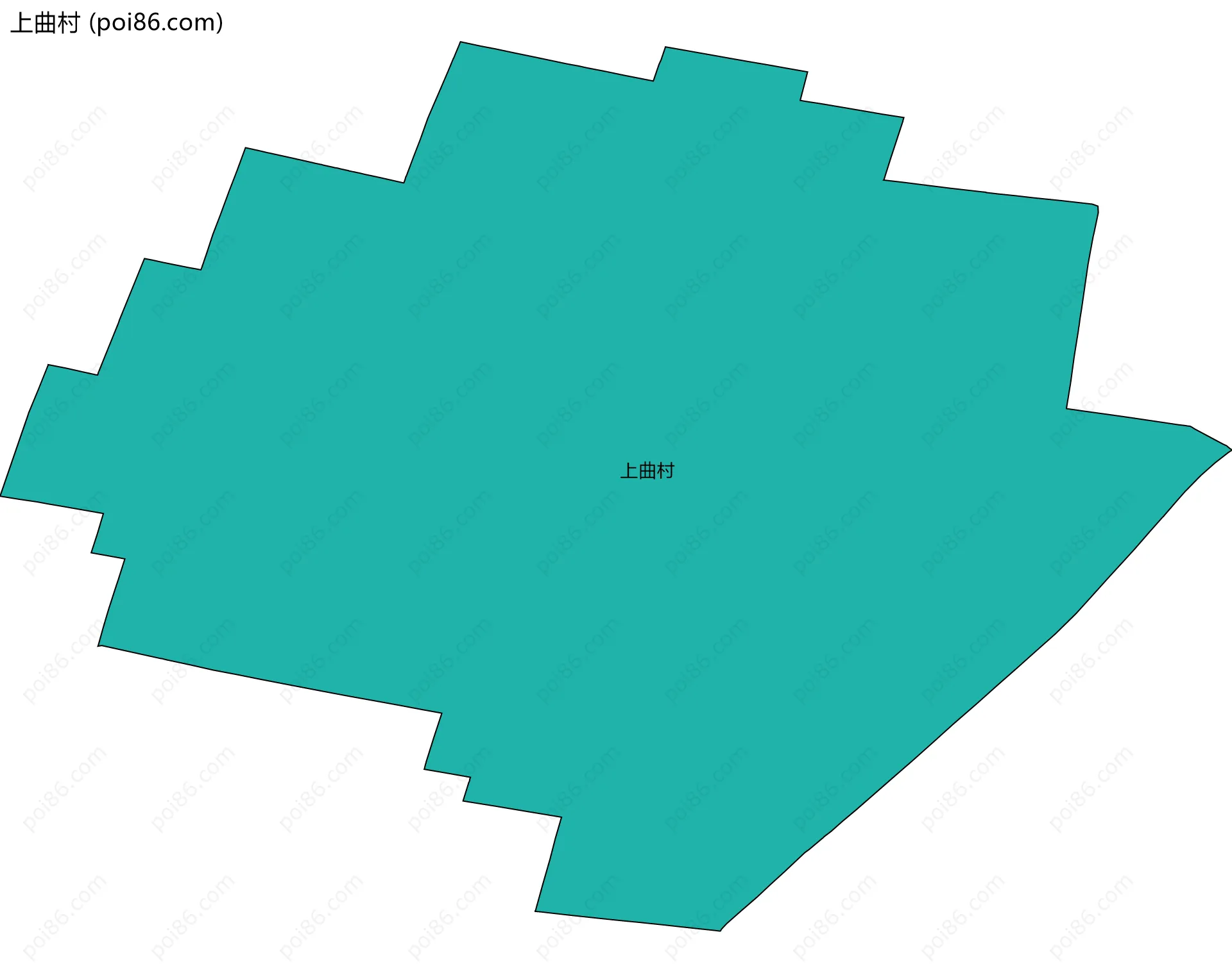上曲村边界地图