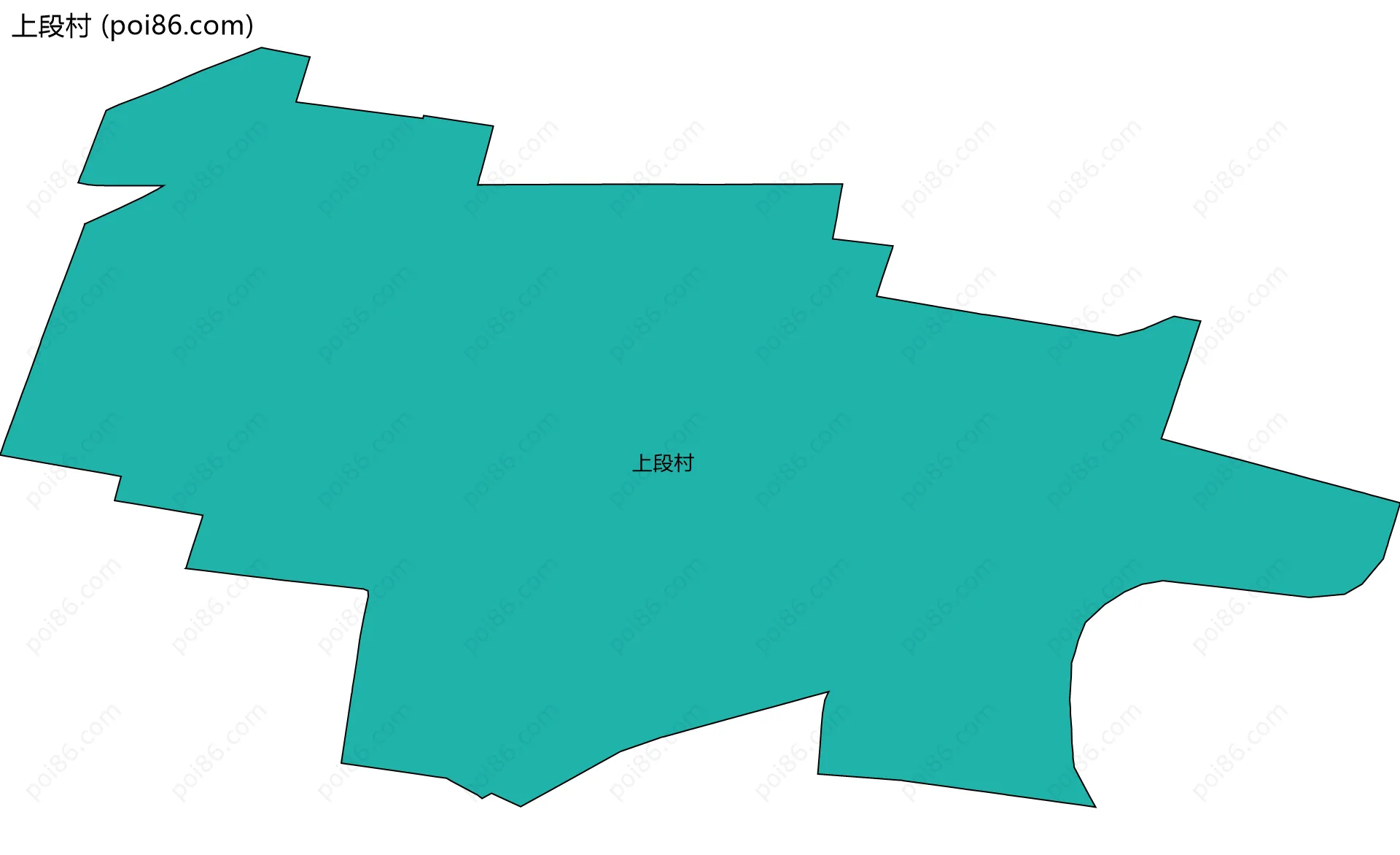 上段村边界地图