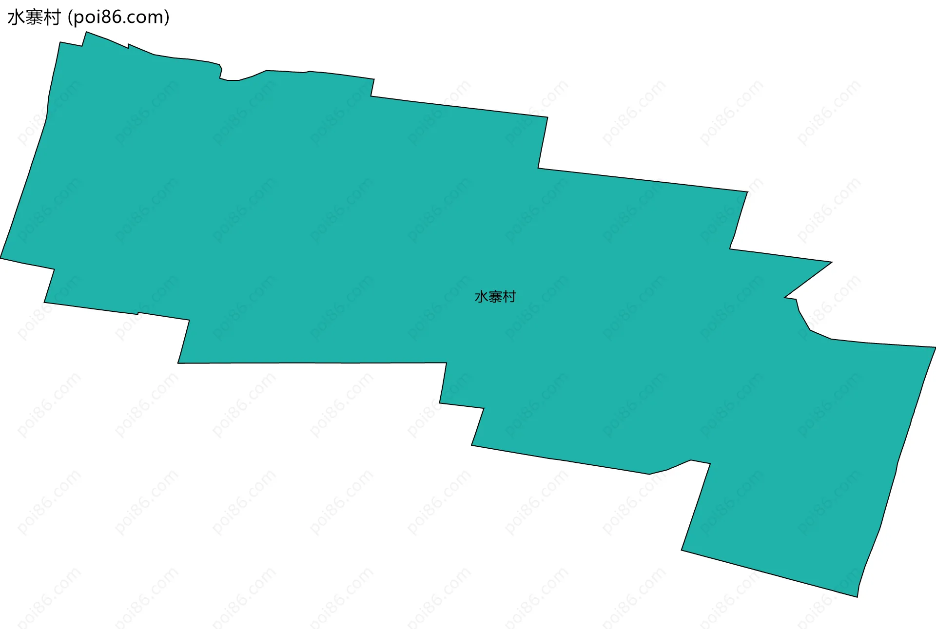 水寨村边界地图