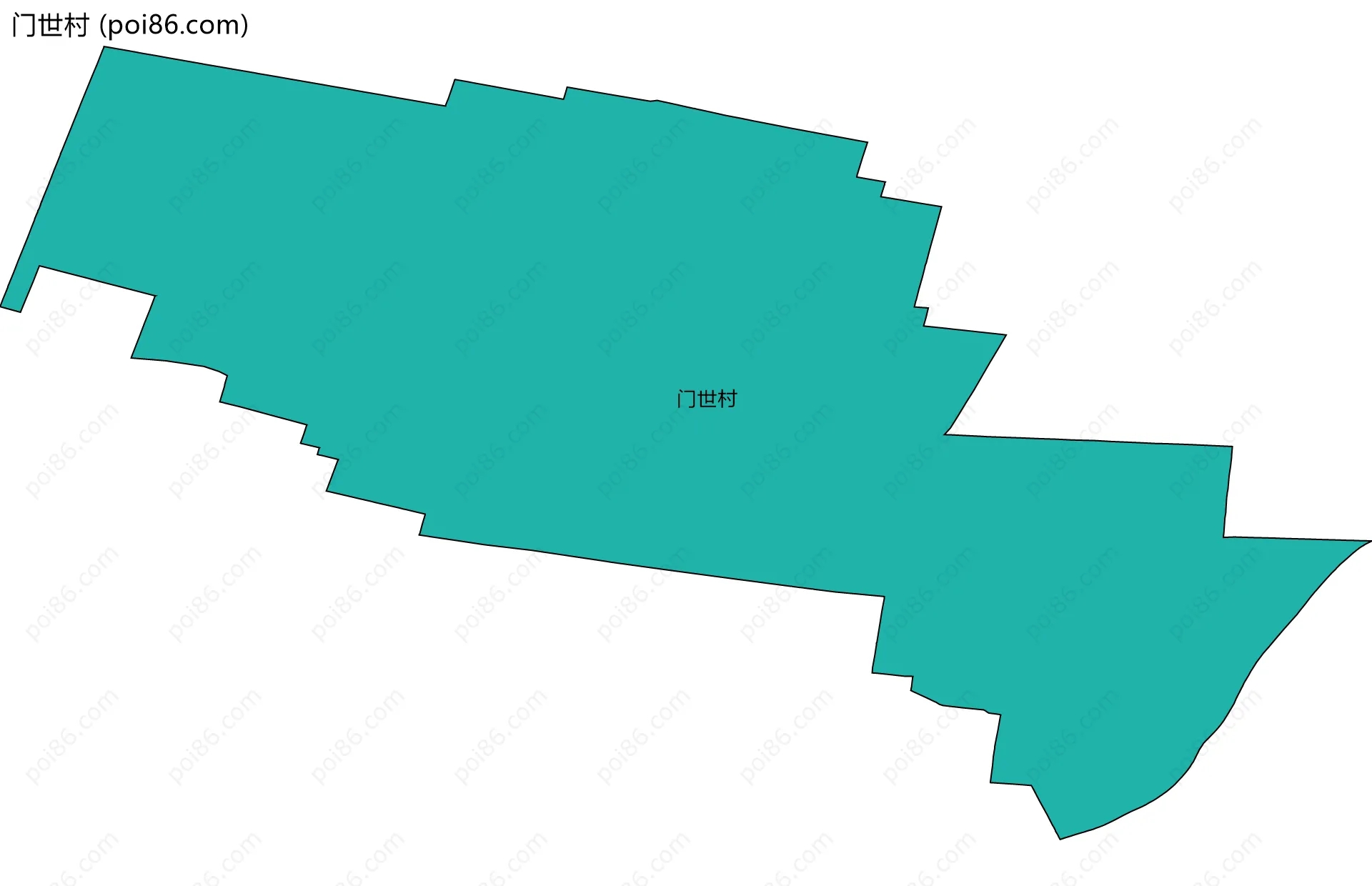 门世村边界地图