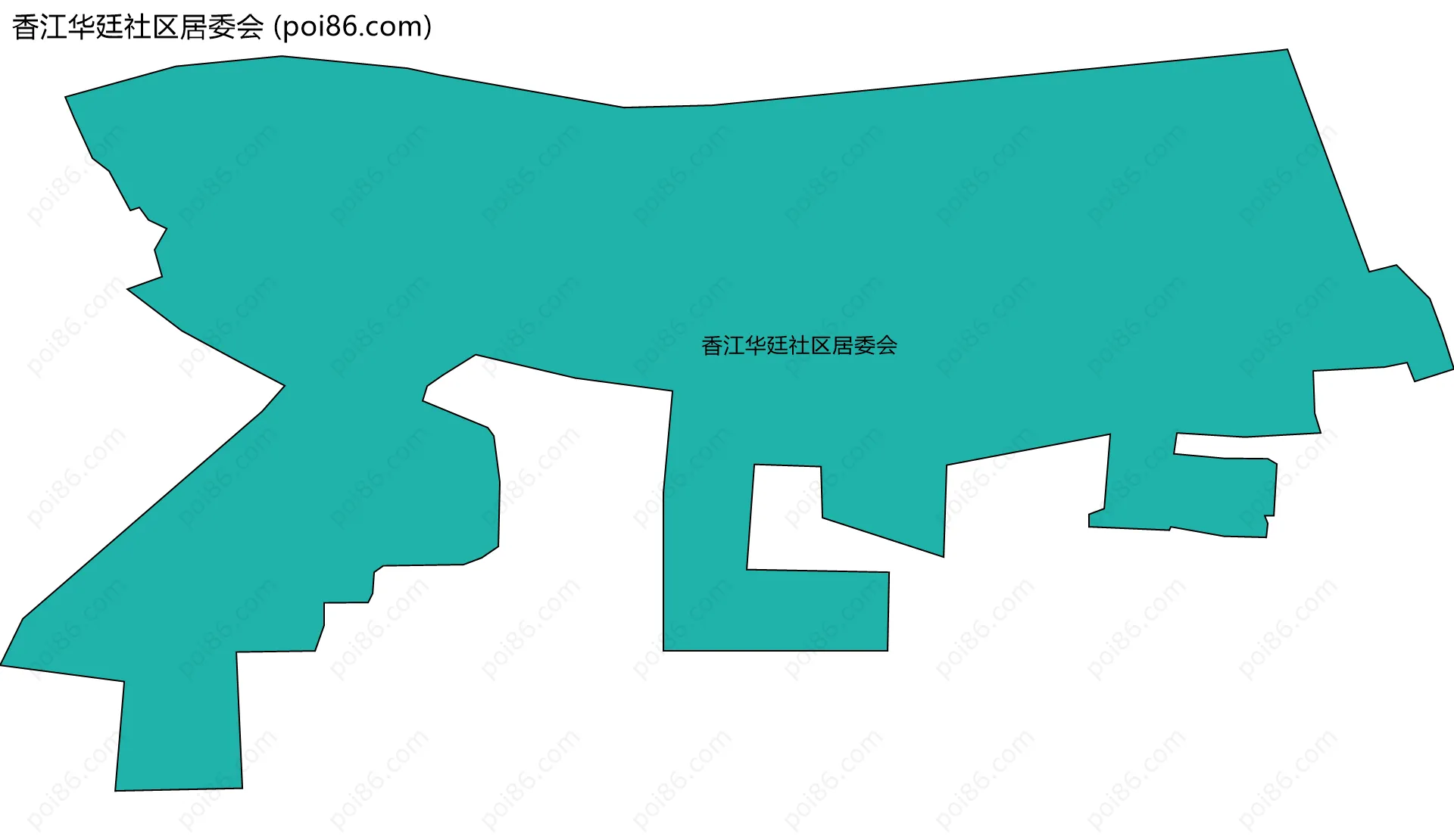 香江华廷社区居委会边界地图