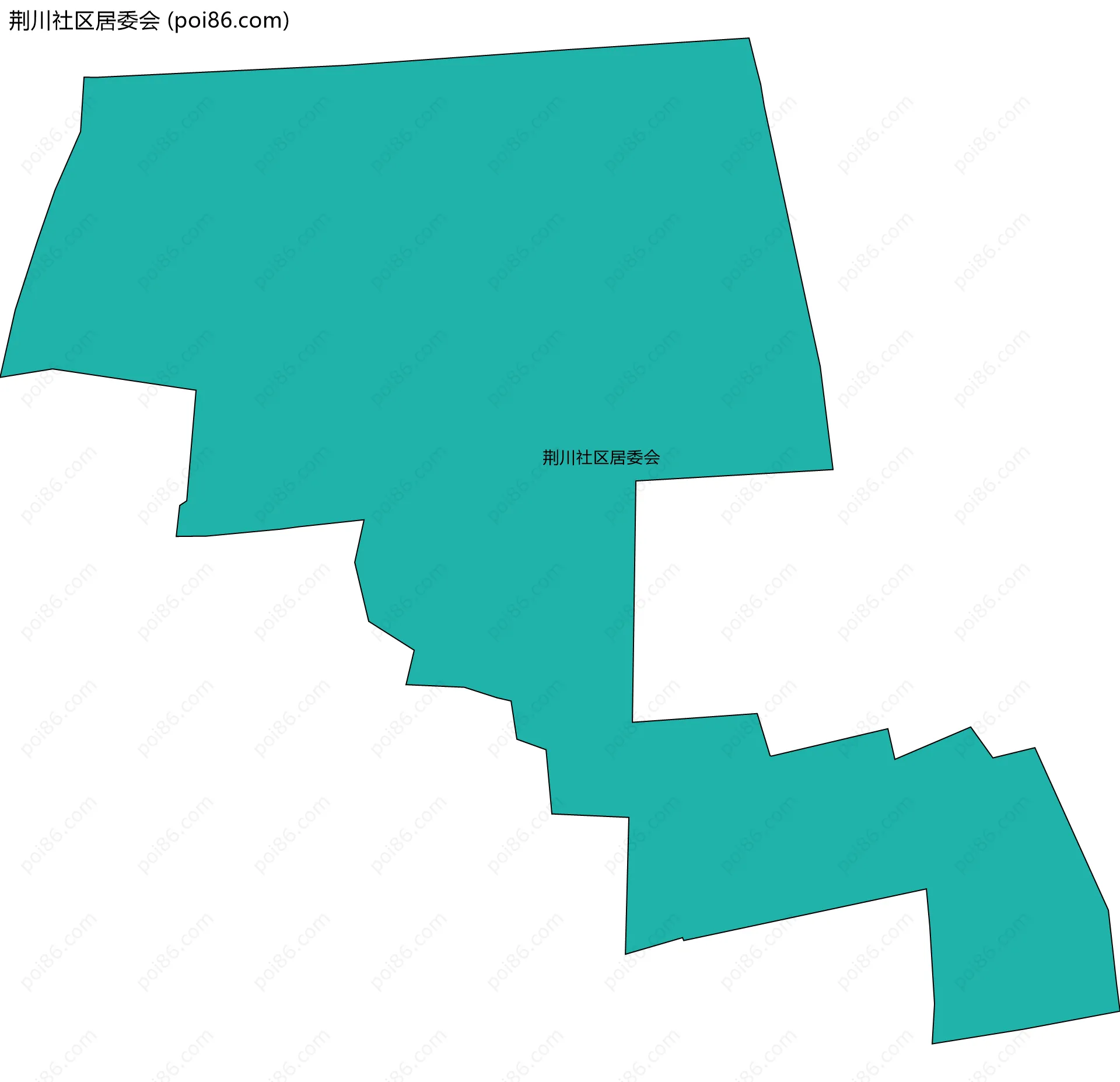 荆川社区居委会边界地图