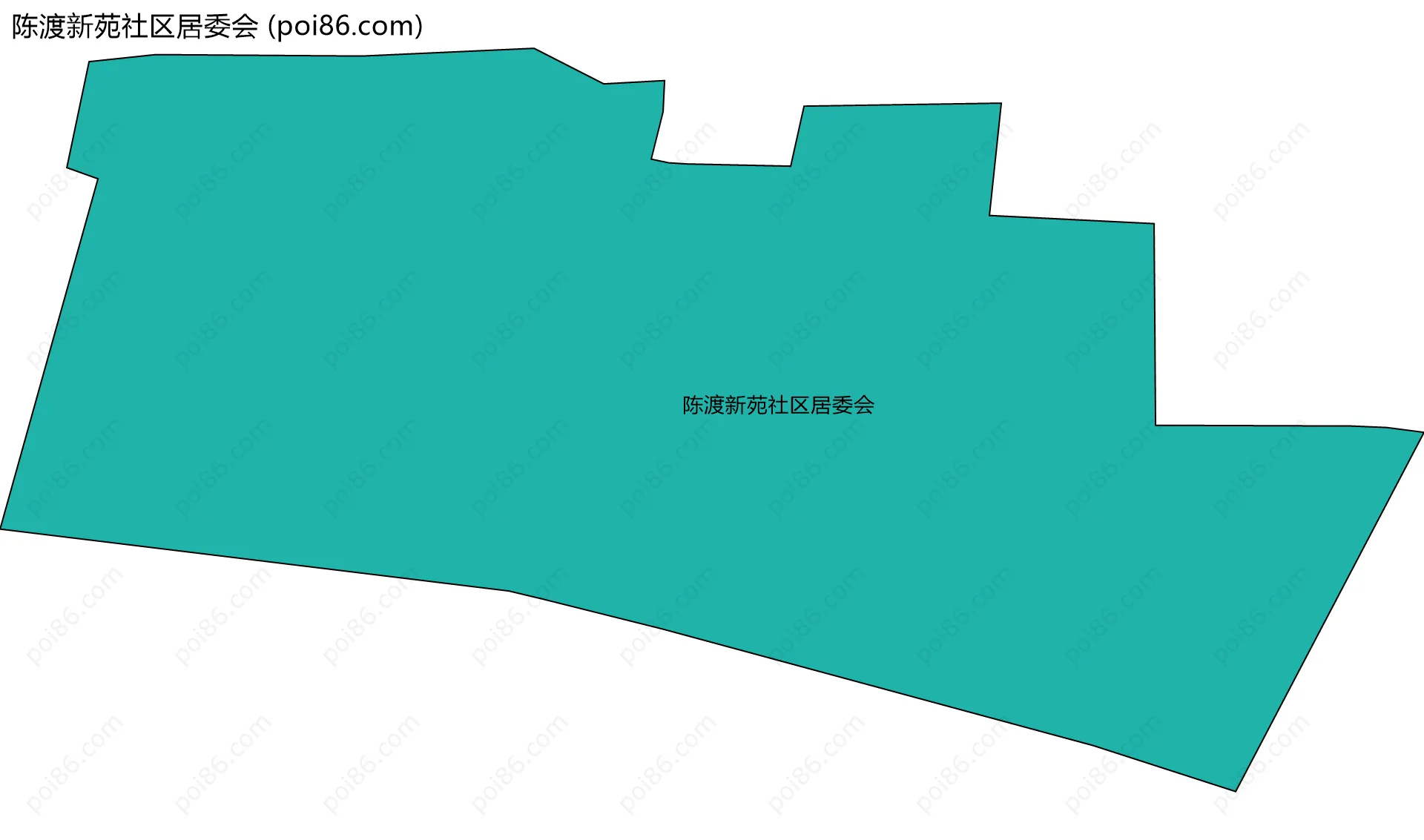 陈渡新苑社区居委会边界地图