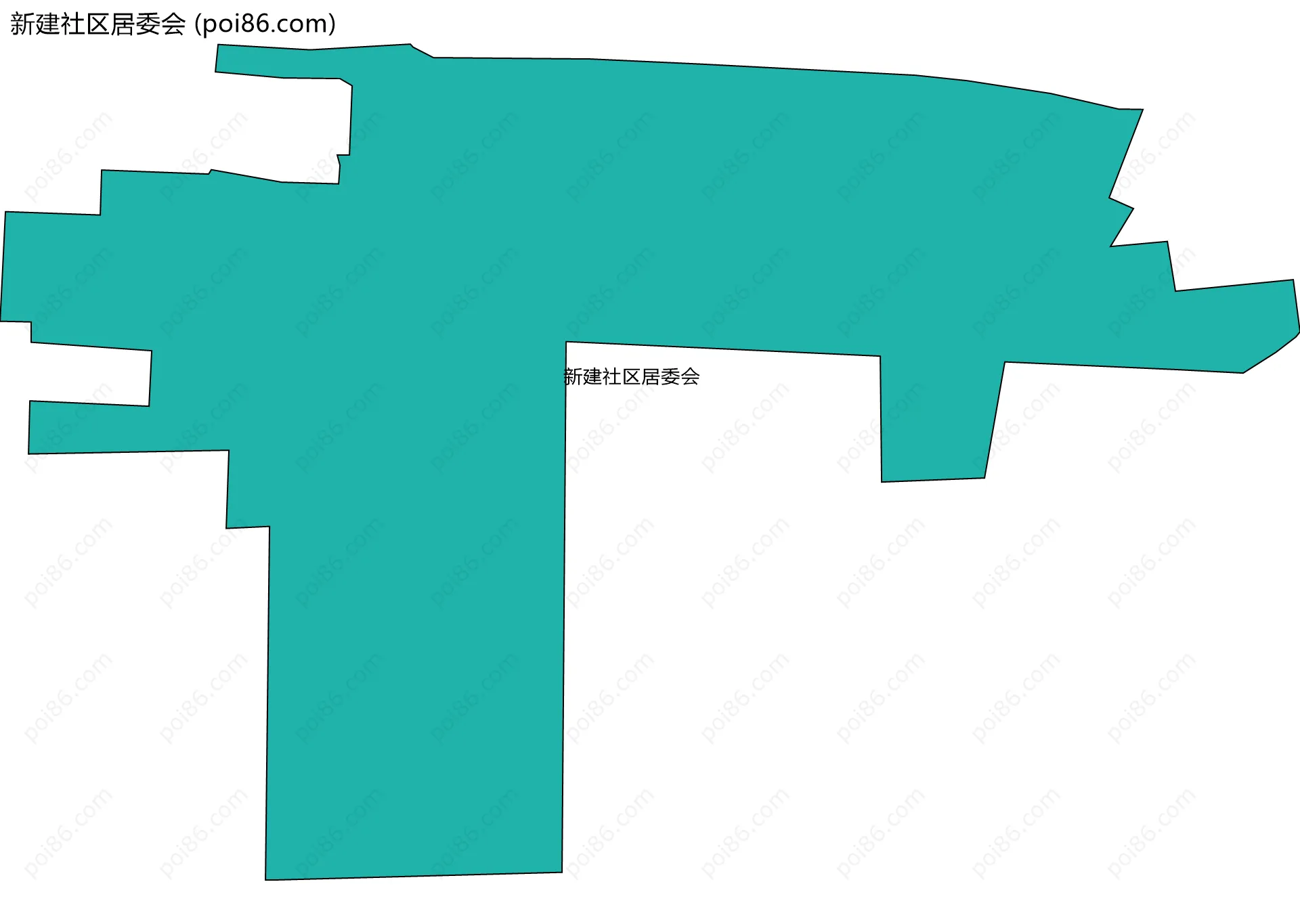 新建社区居委会边界地图