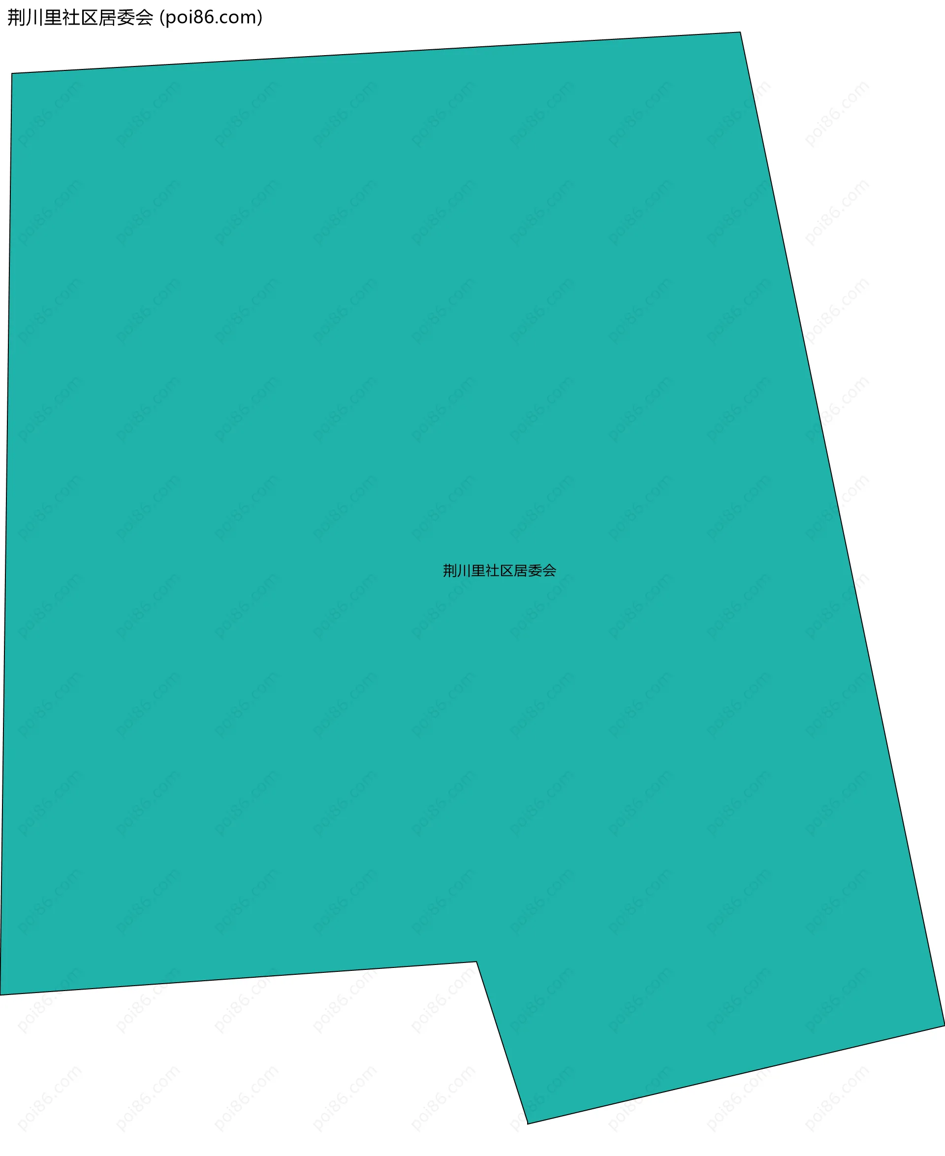 荆川里社区居委会边界地图