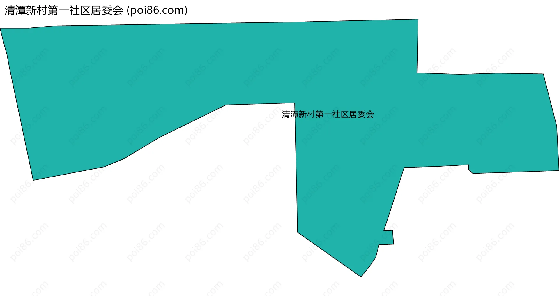 清潭新村第一社区居委会边界地图
