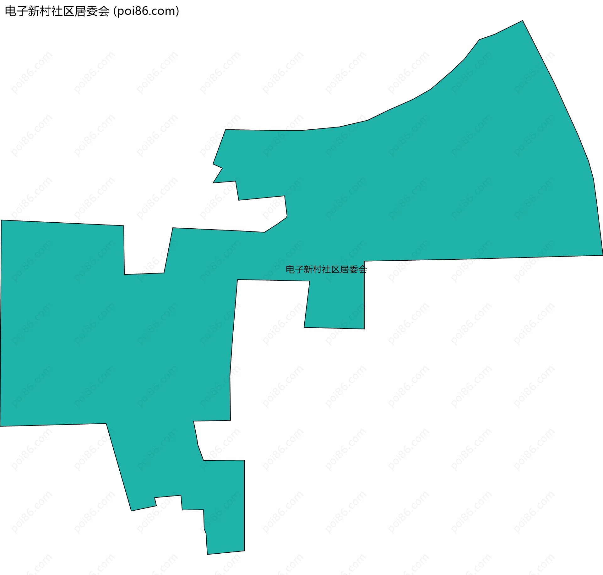 电子新村社区居委会边界地图