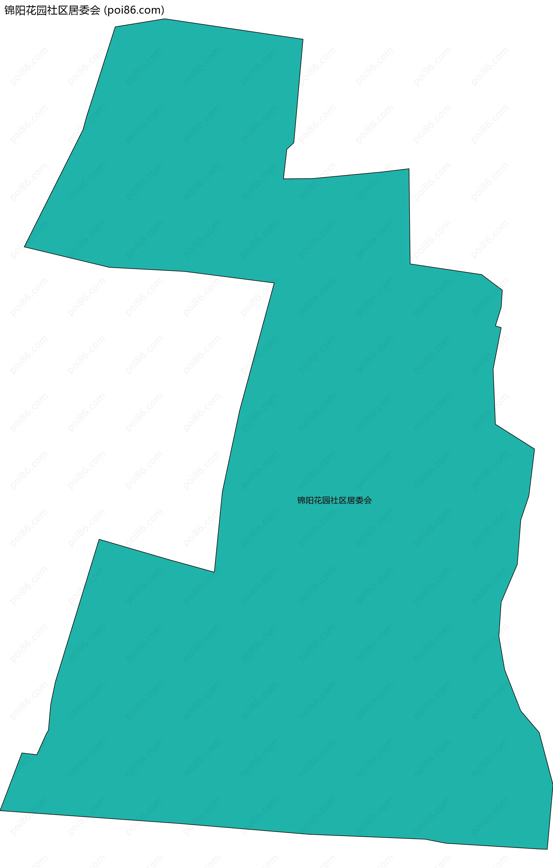 锦阳花园社区居委会边界地图