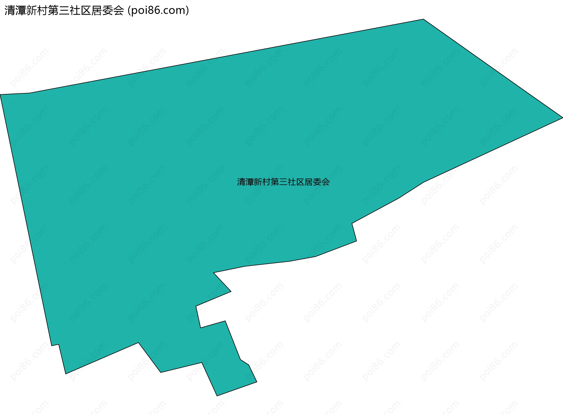 清潭新村第三社区居委会边界地图
