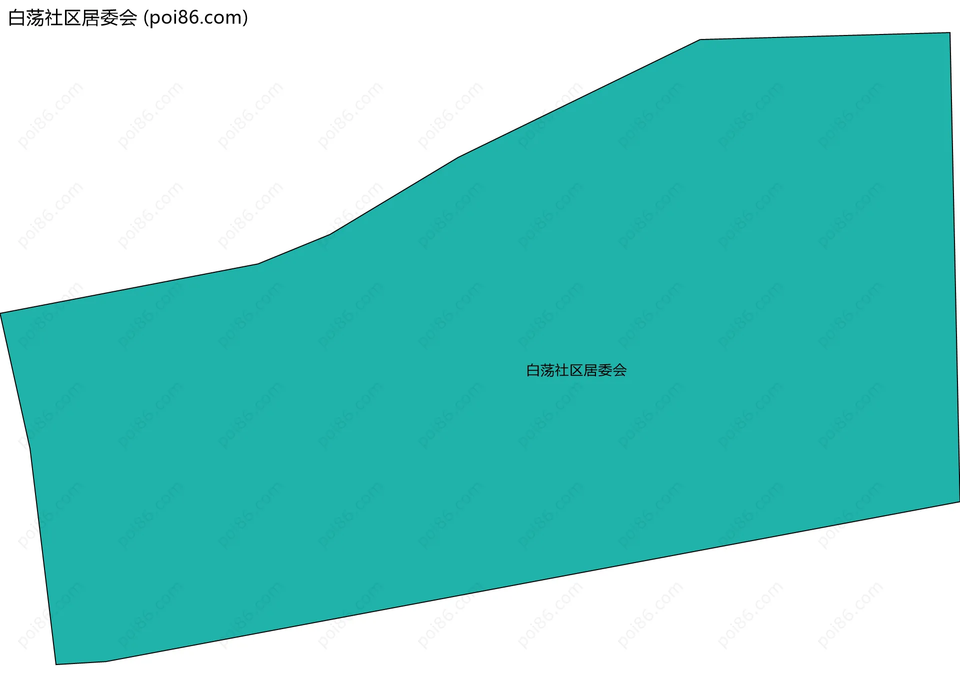 白荡社区居委会边界地图