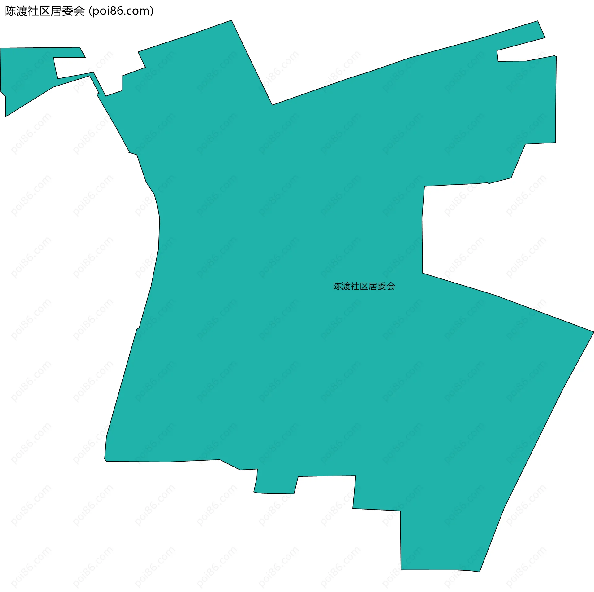 陈渡社区居委会边界地图