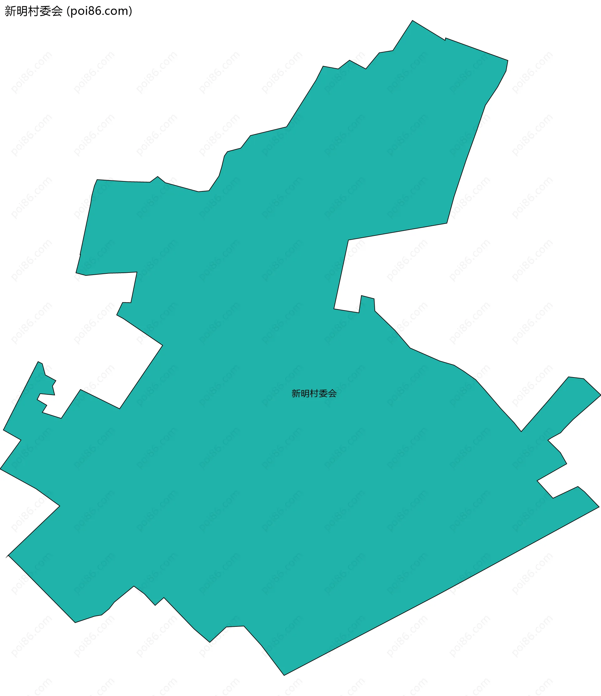 新明村委会边界地图