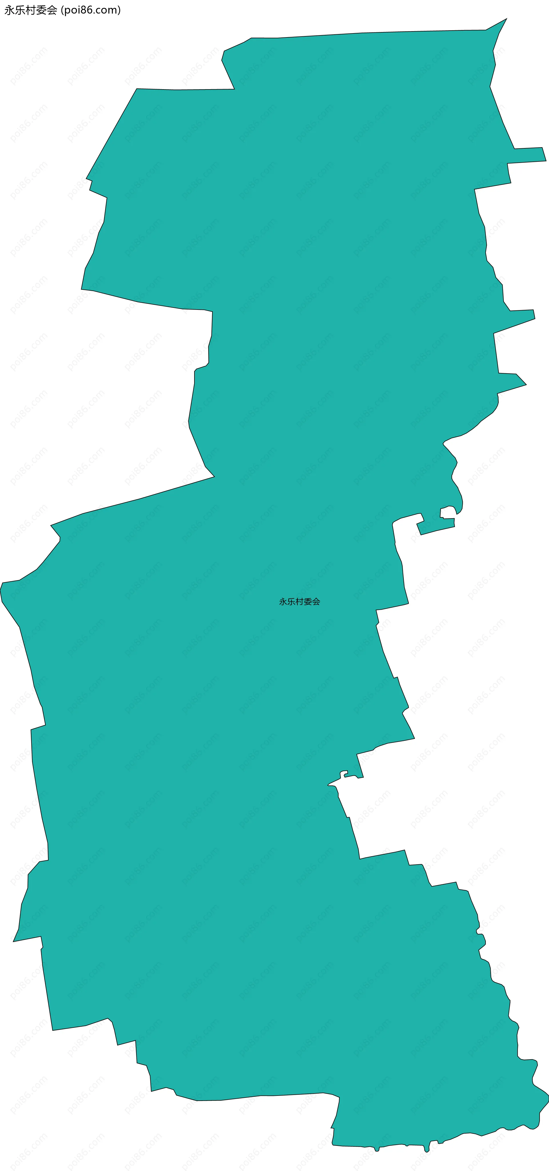 永乐村委会边界地图