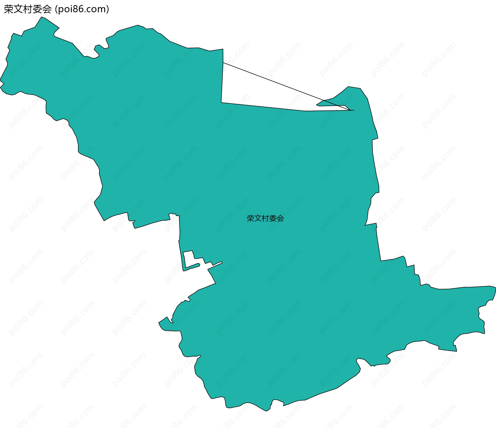 荣文村委会边界地图