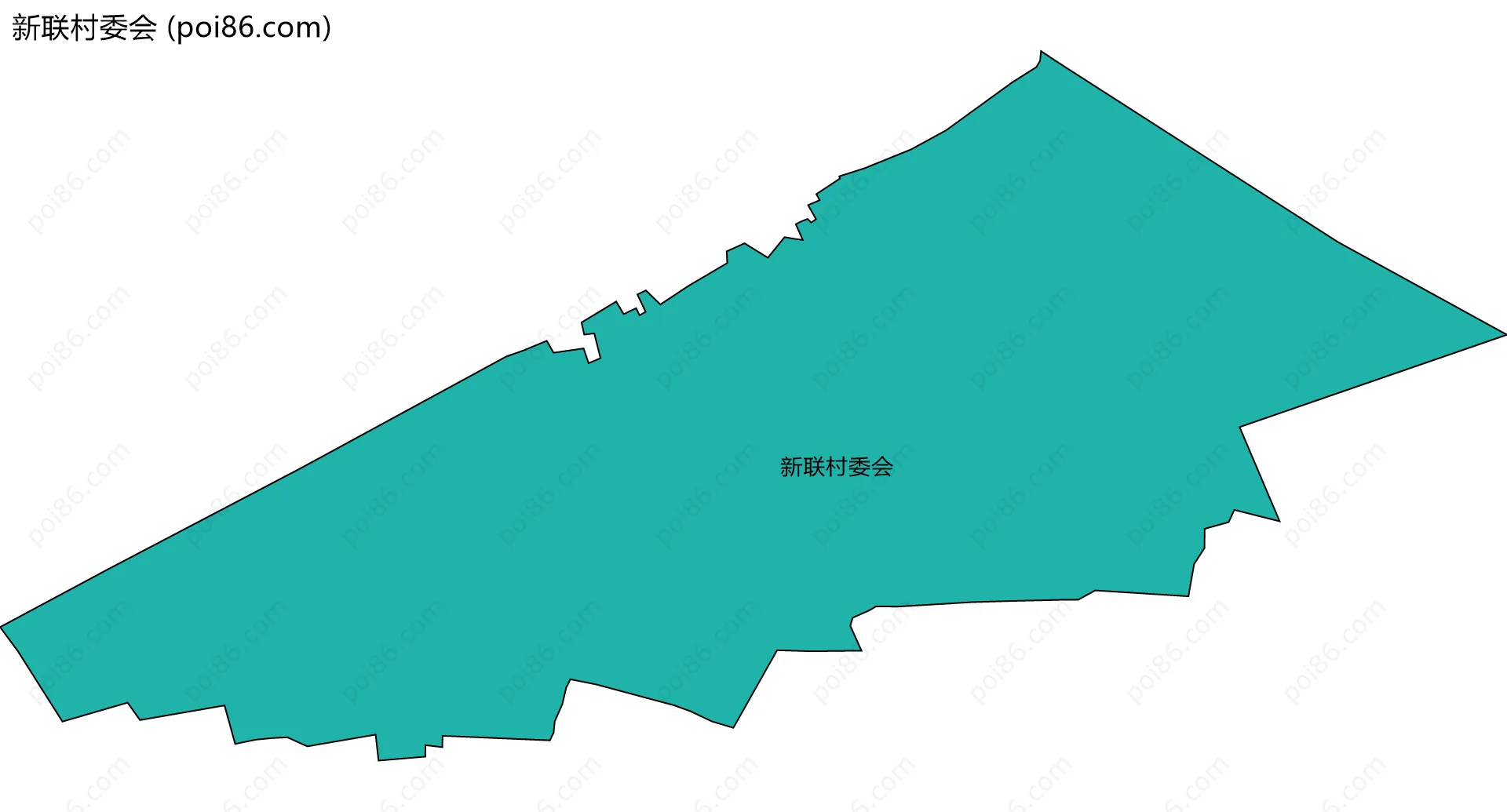 新联村委会边界地图