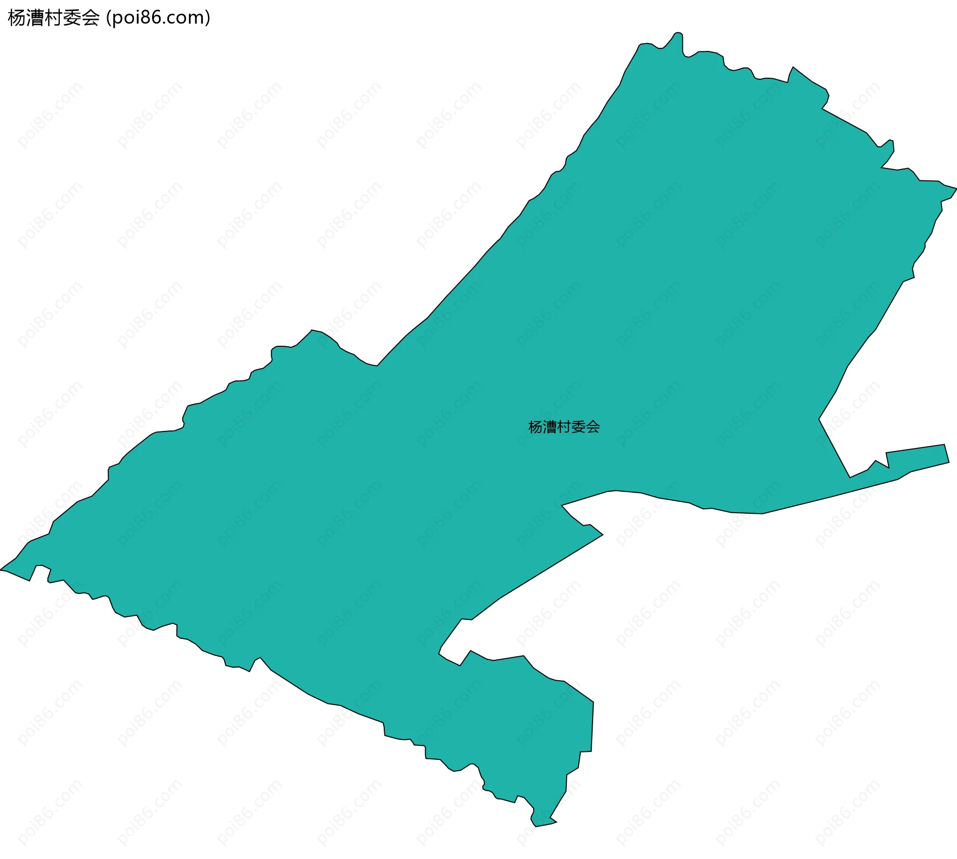 杨漕村委会边界地图