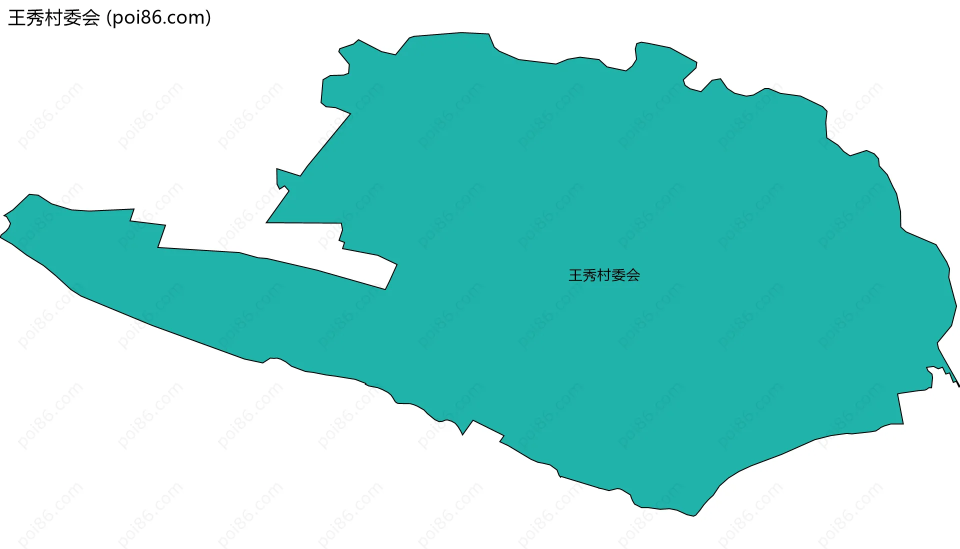 王秀村委会边界地图