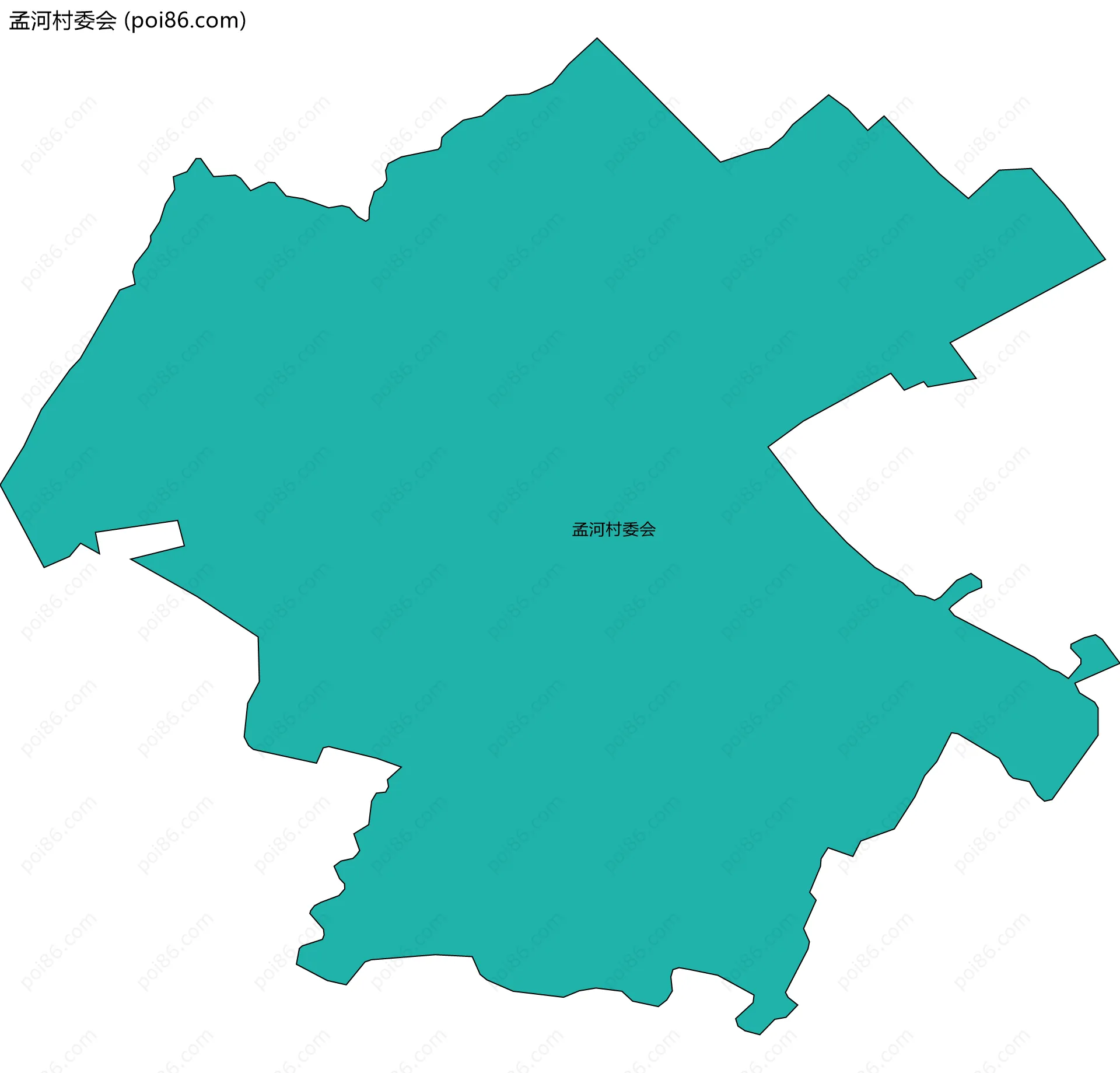 孟河村委会边界地图