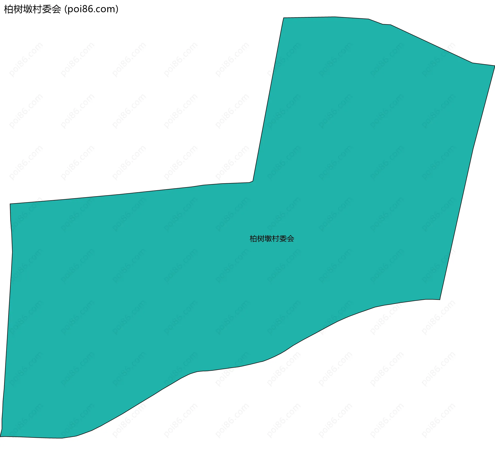 柏树墩村委会边界地图