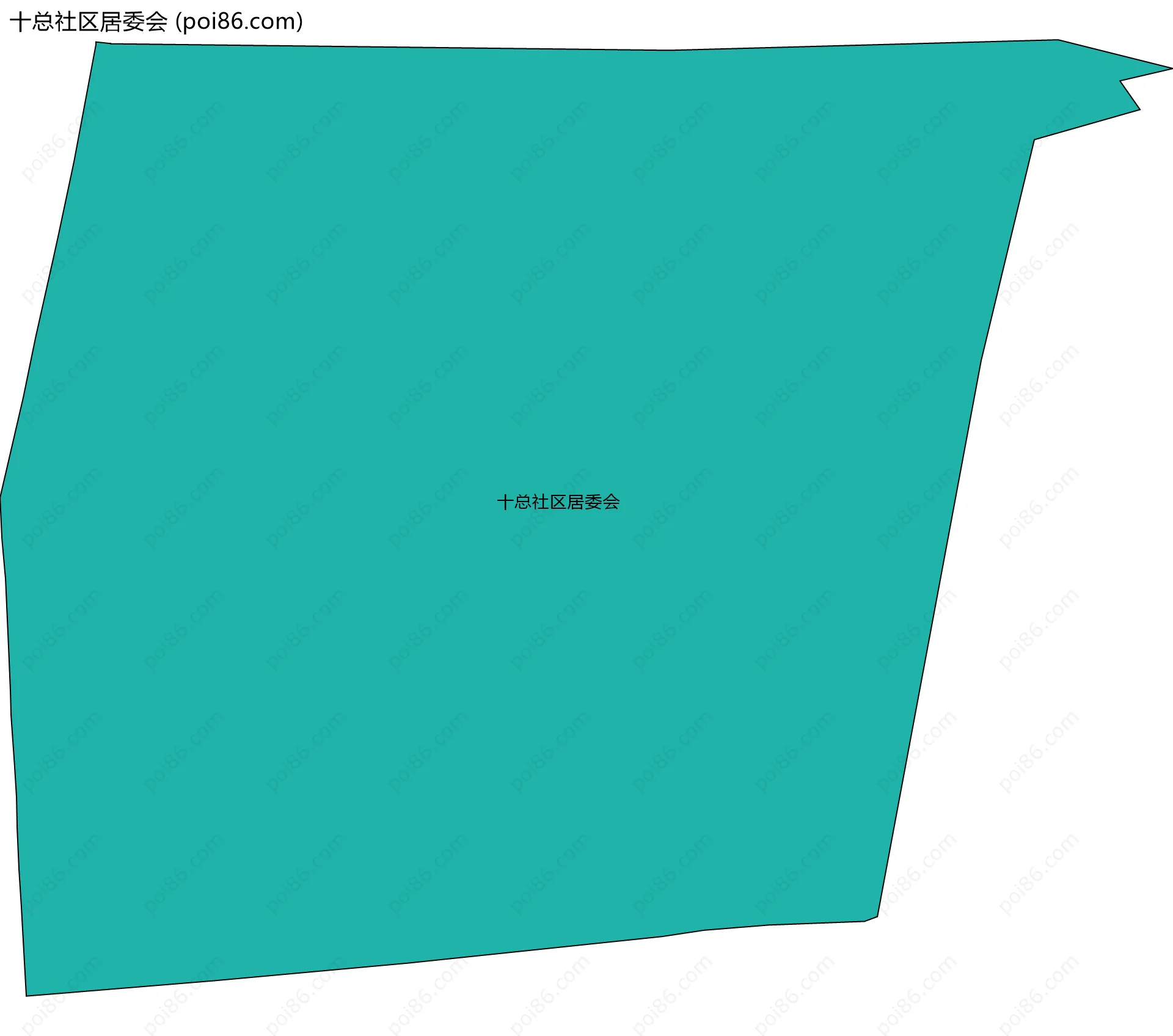 十总社区居委会边界地图