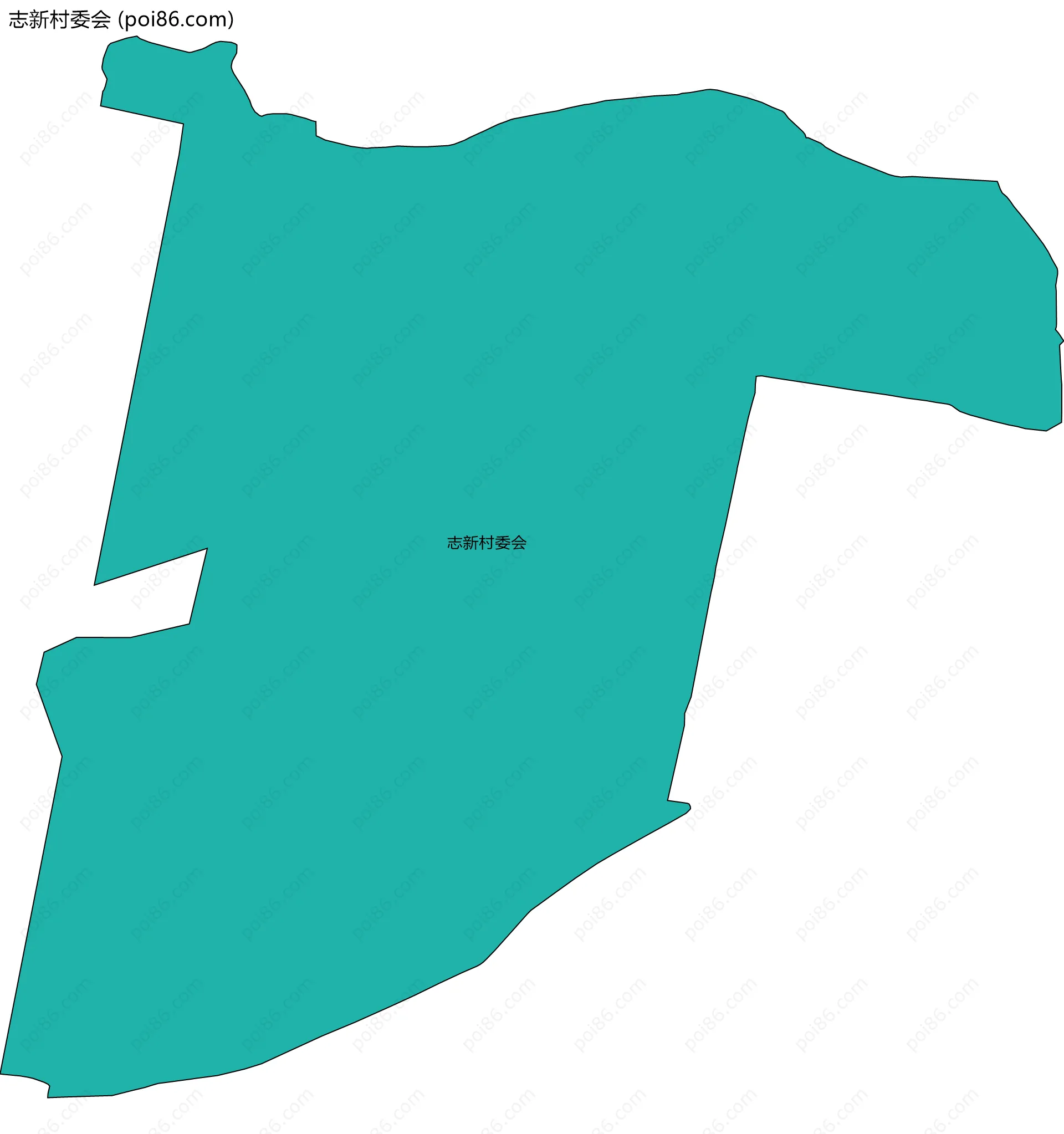 志新村委会边界地图