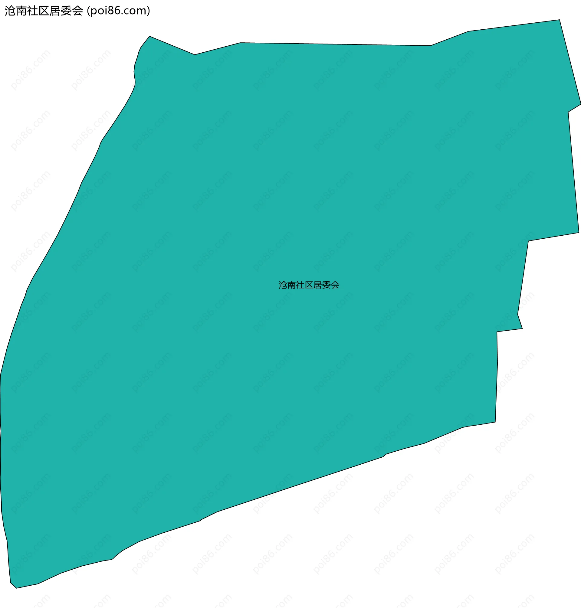 沧南社区居委会边界地图