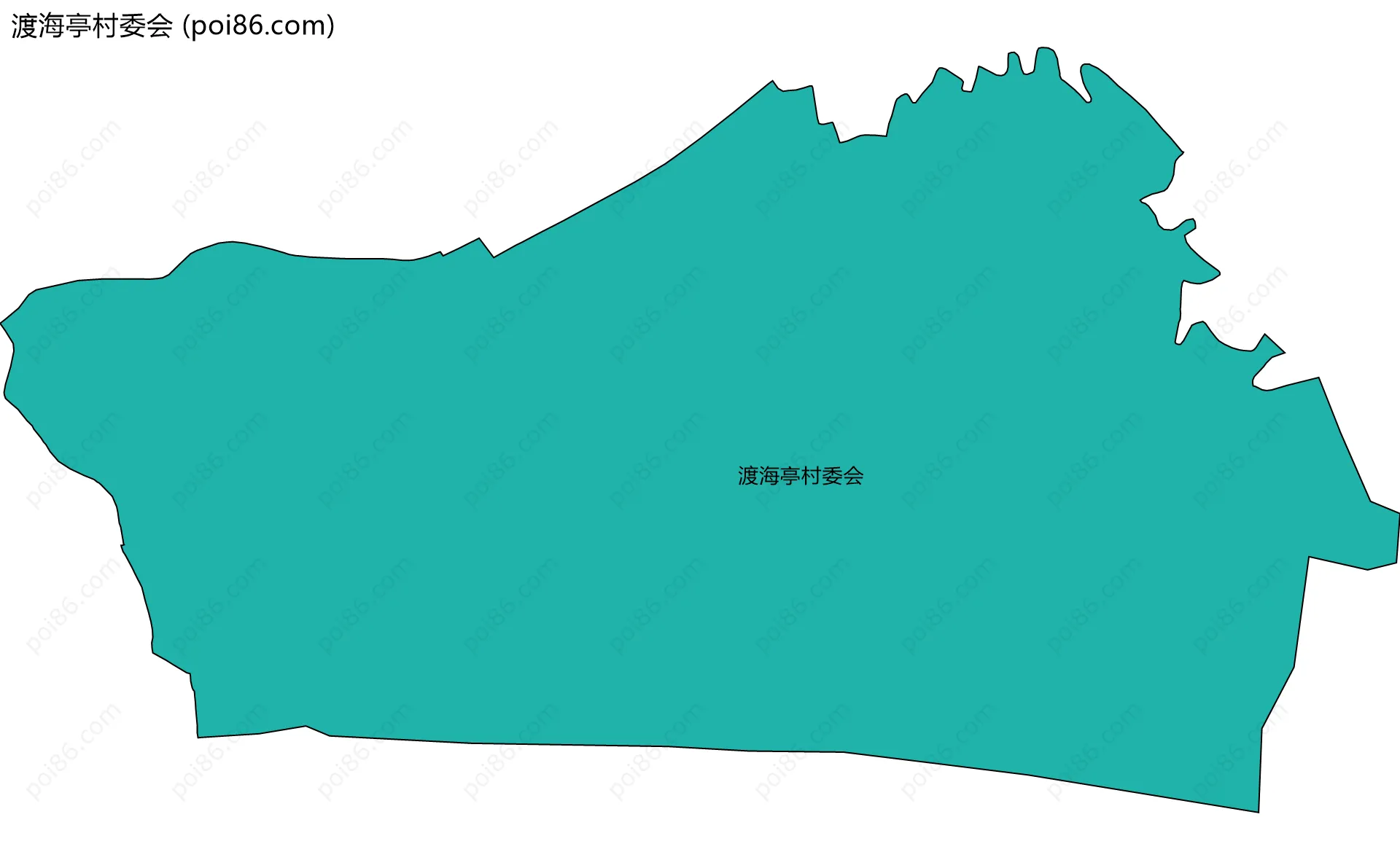 渡海亭村委会边界地图